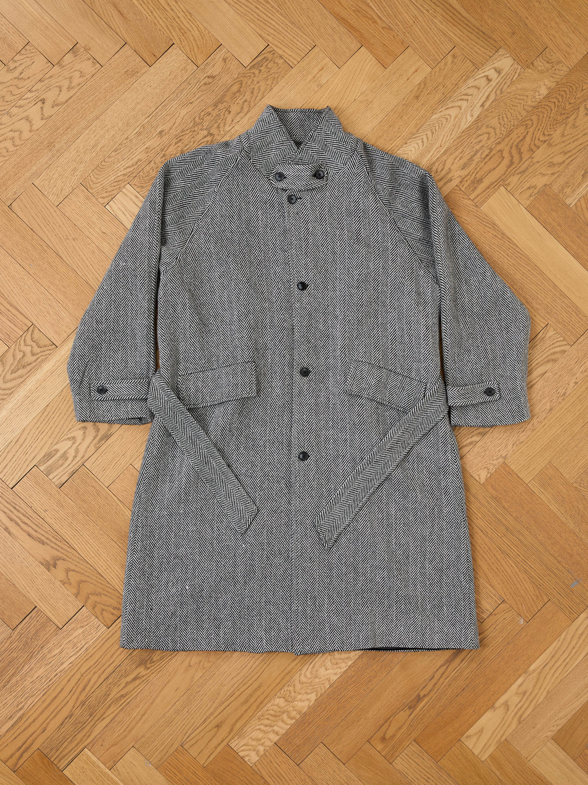 Balmacaan Wool Coat
