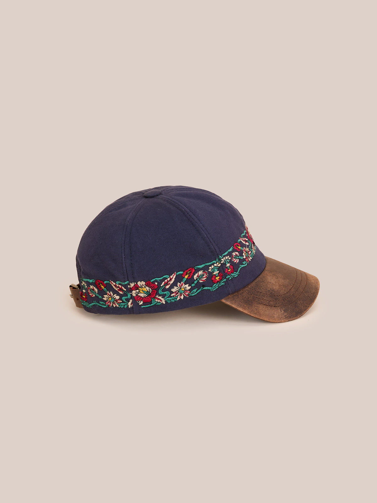 Floral Tapestry Canvas Cap