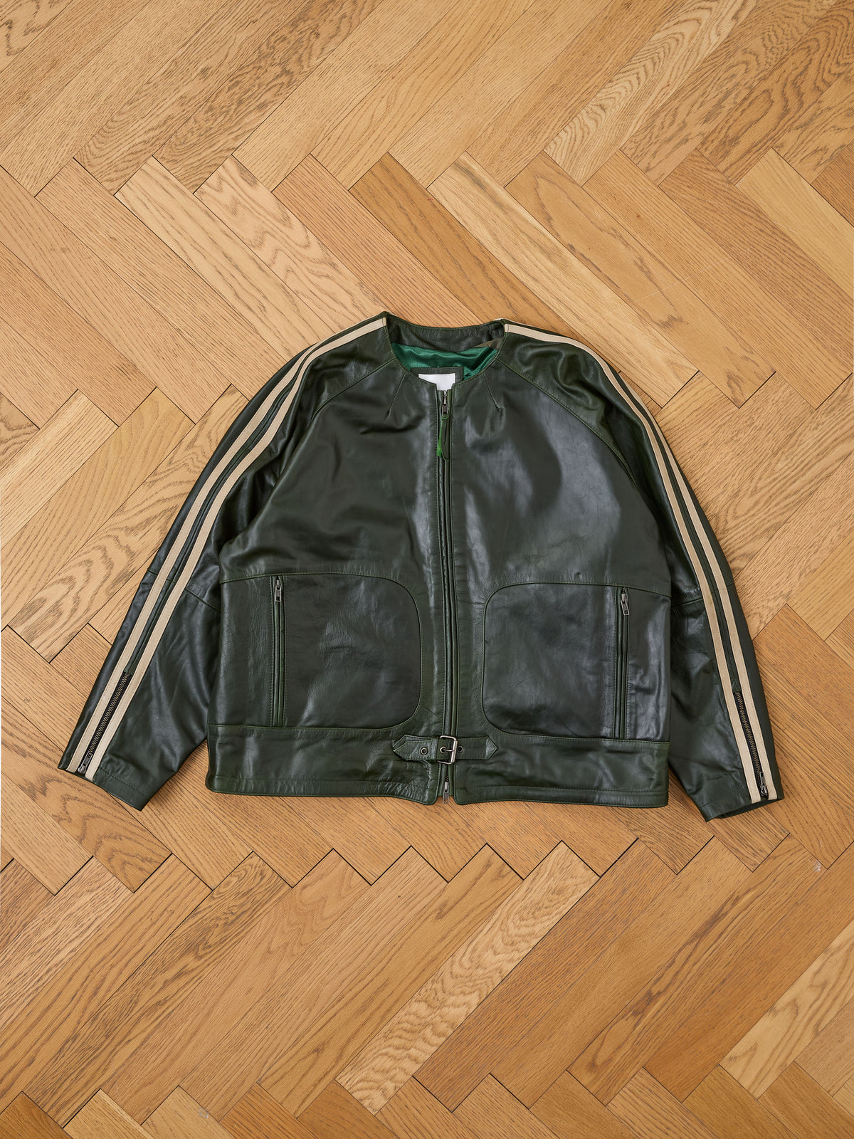 Leather Track Jacket