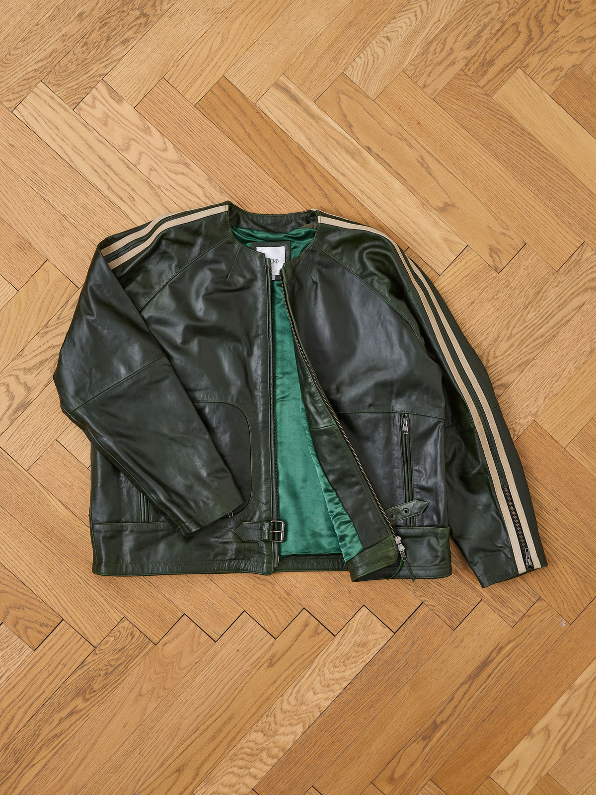 Leather Track Jacket