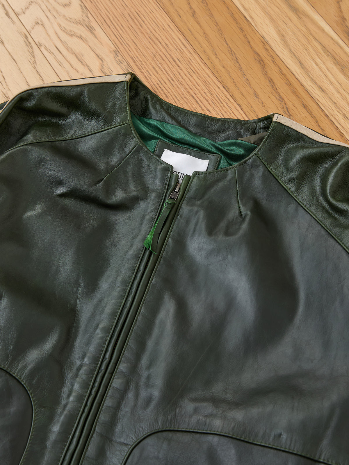 Leather Track Jacket