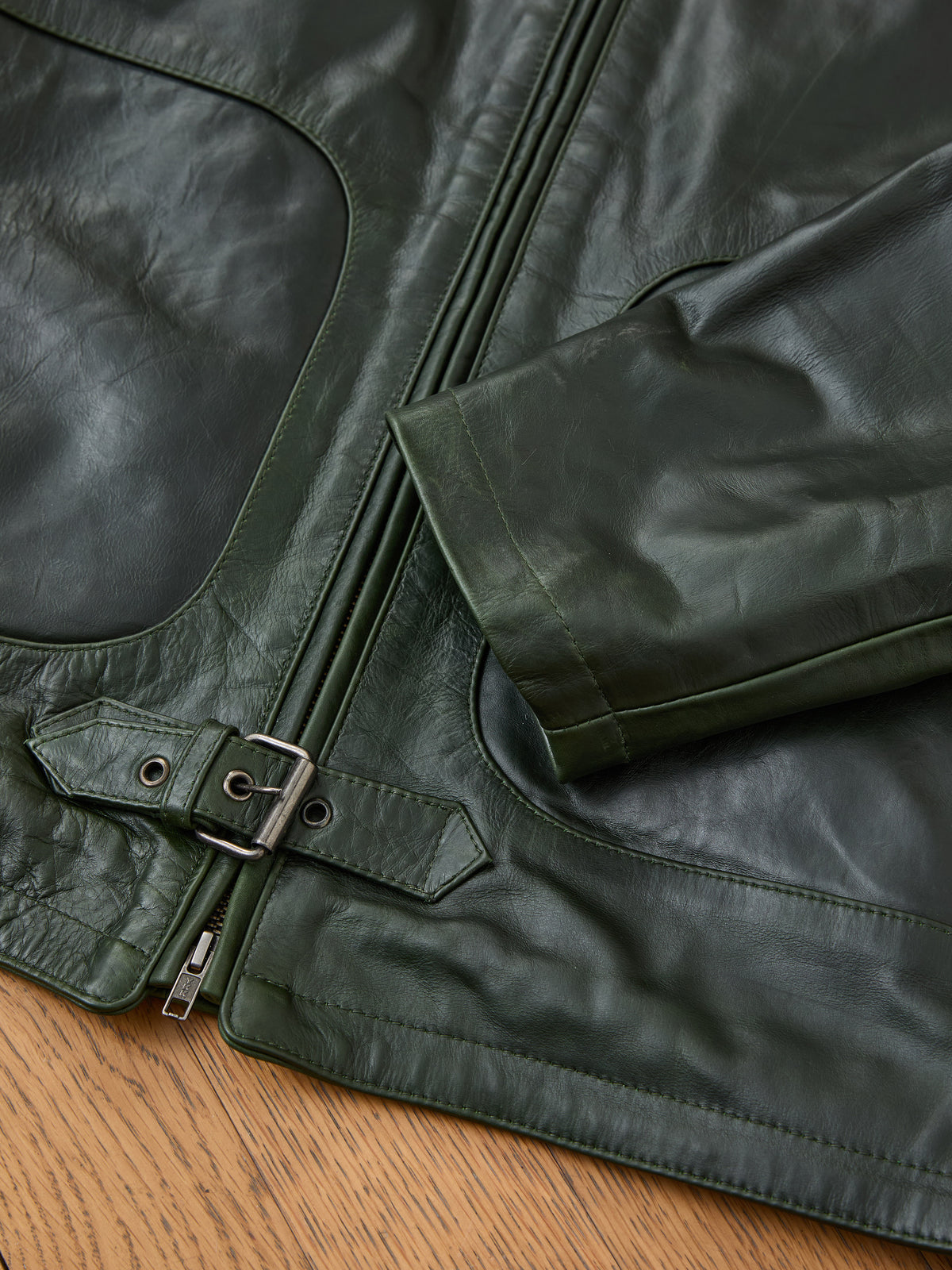 Leather Track Jacket