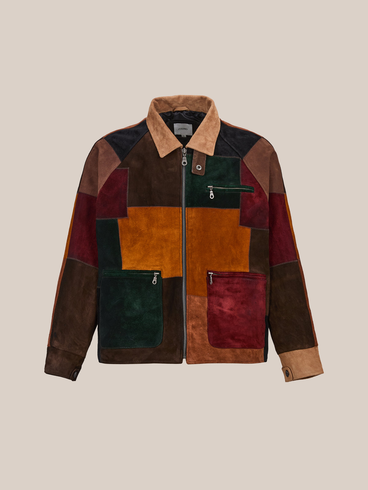 Multi Patch Suede Jacket