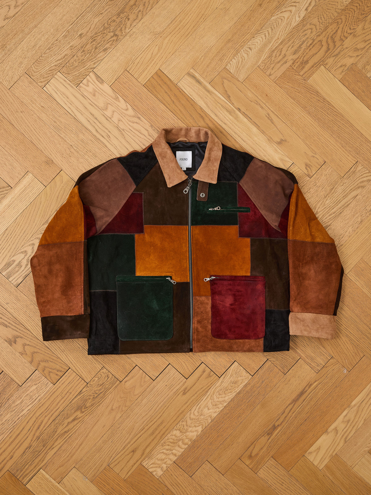 Multi Patch Suede Jacket