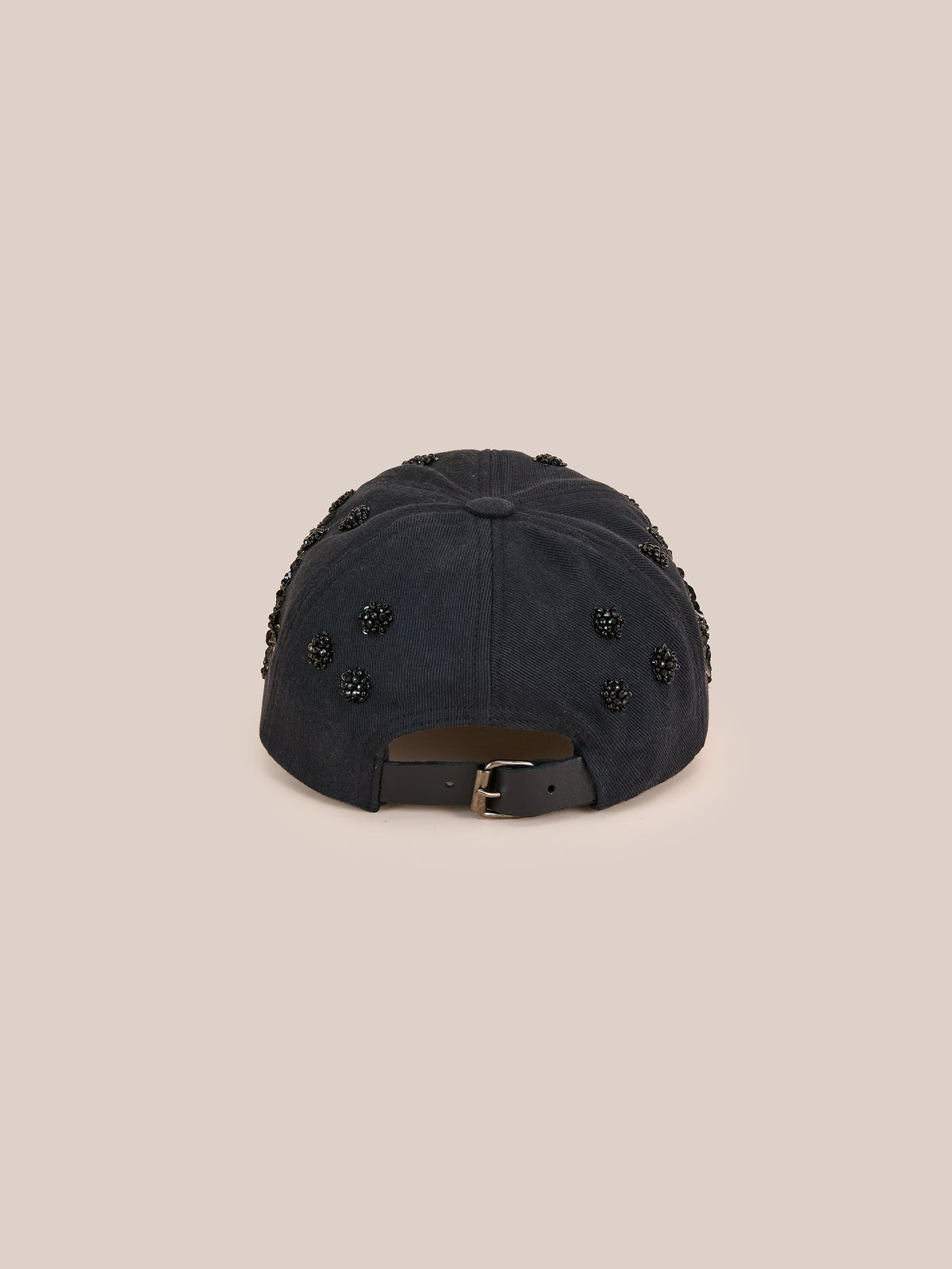Noir Garden Beaded Cap