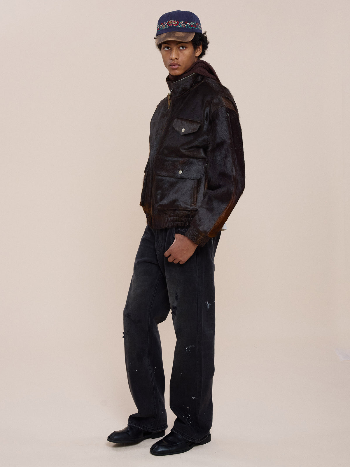 Cowhide Bomber Jacket
