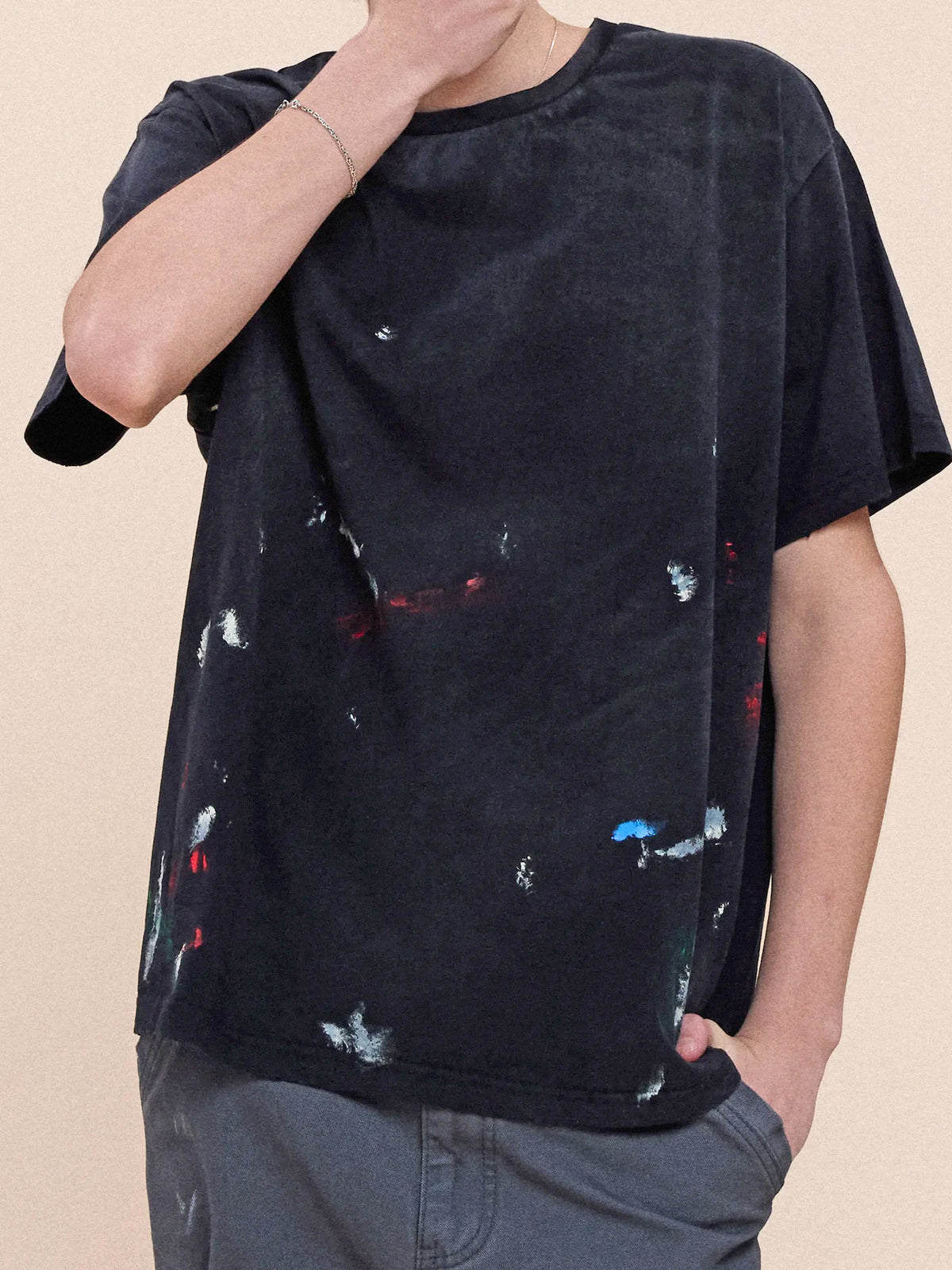 Distressed Paint Tee