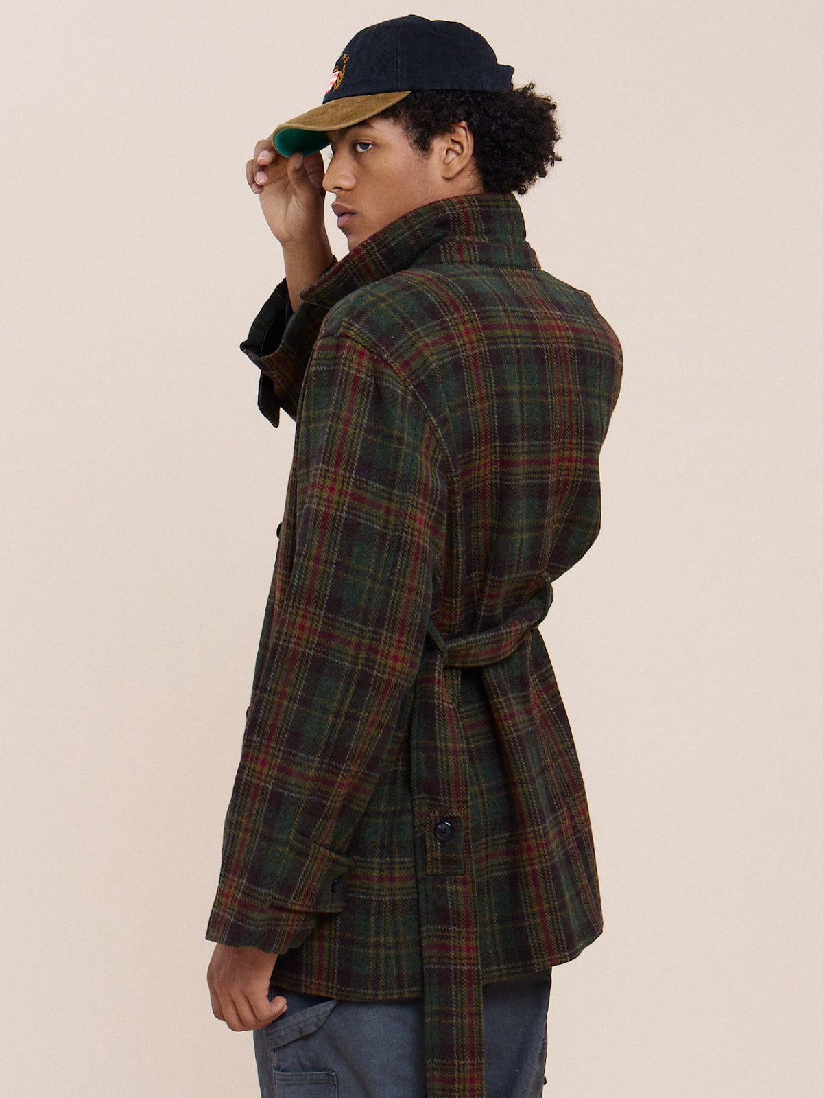 Double Breasted Short Overcoat
