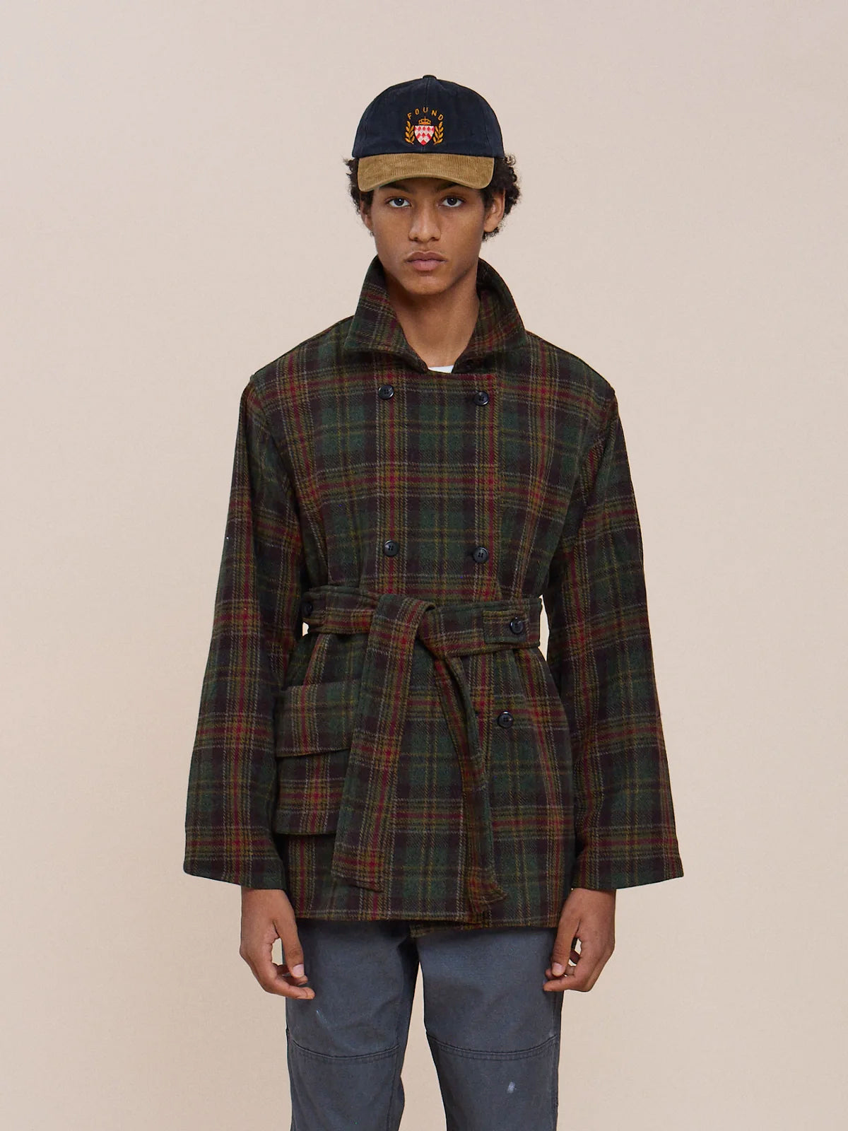 Double Breasted Short Overcoat
