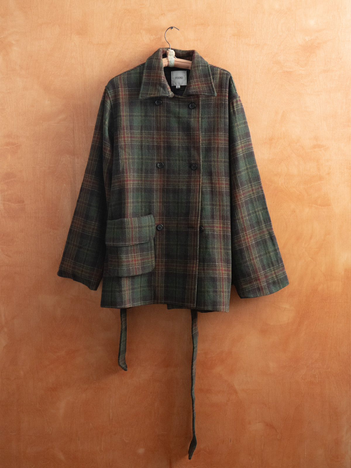 Double Breasted Short Overcoat