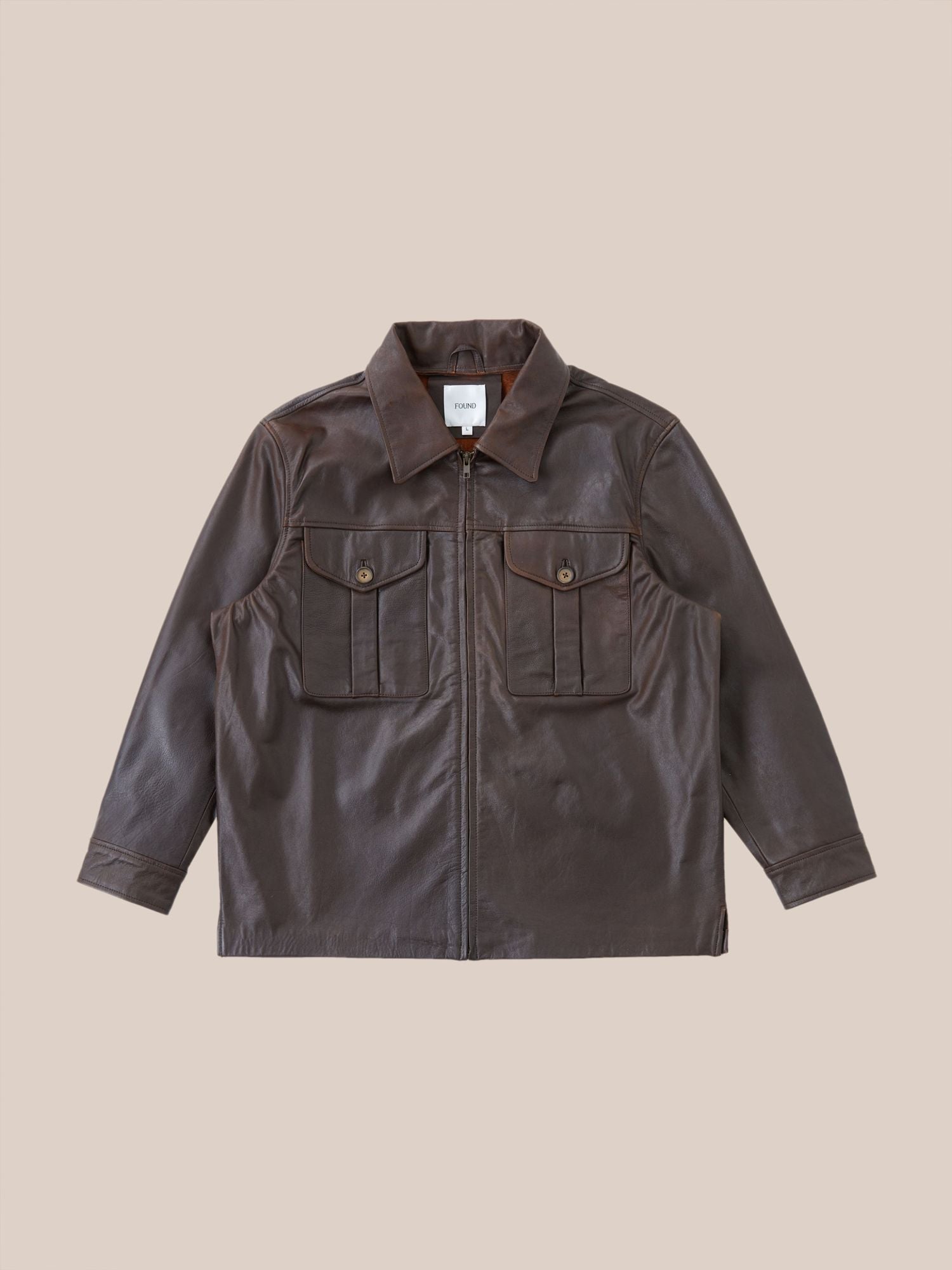 Leather Overshirt