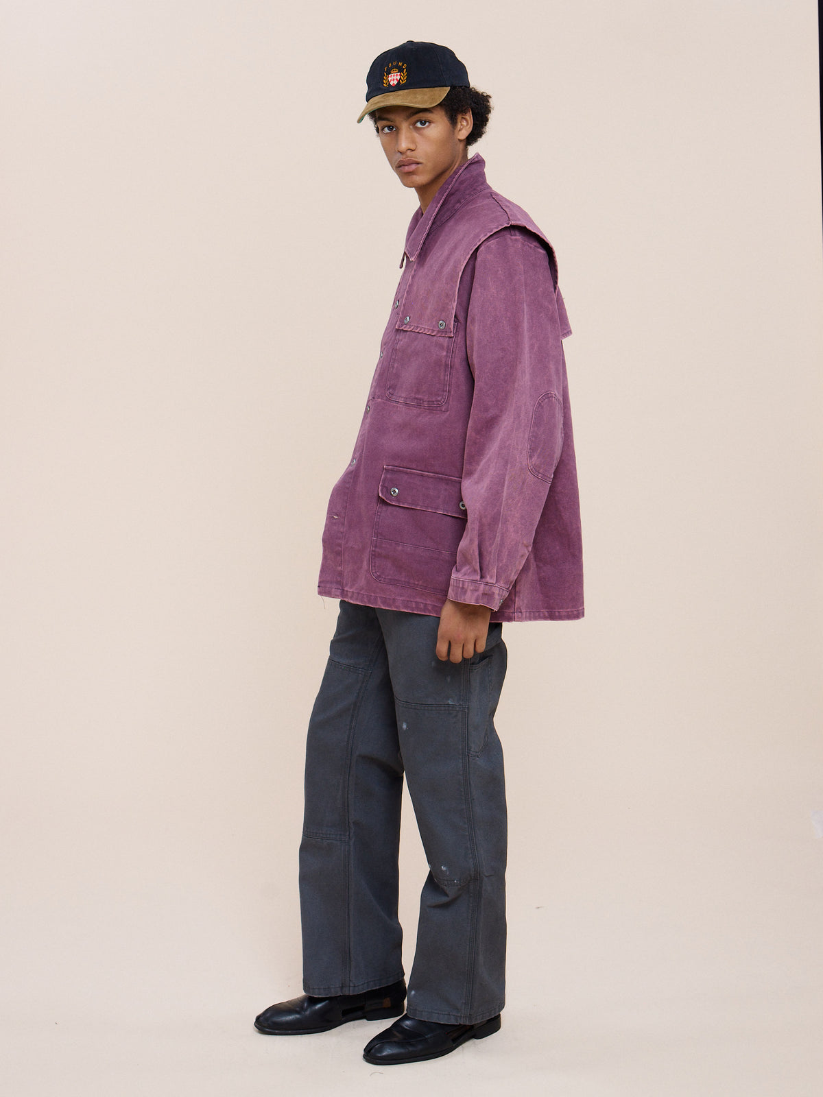 Faded Paneled Cargo Jacket