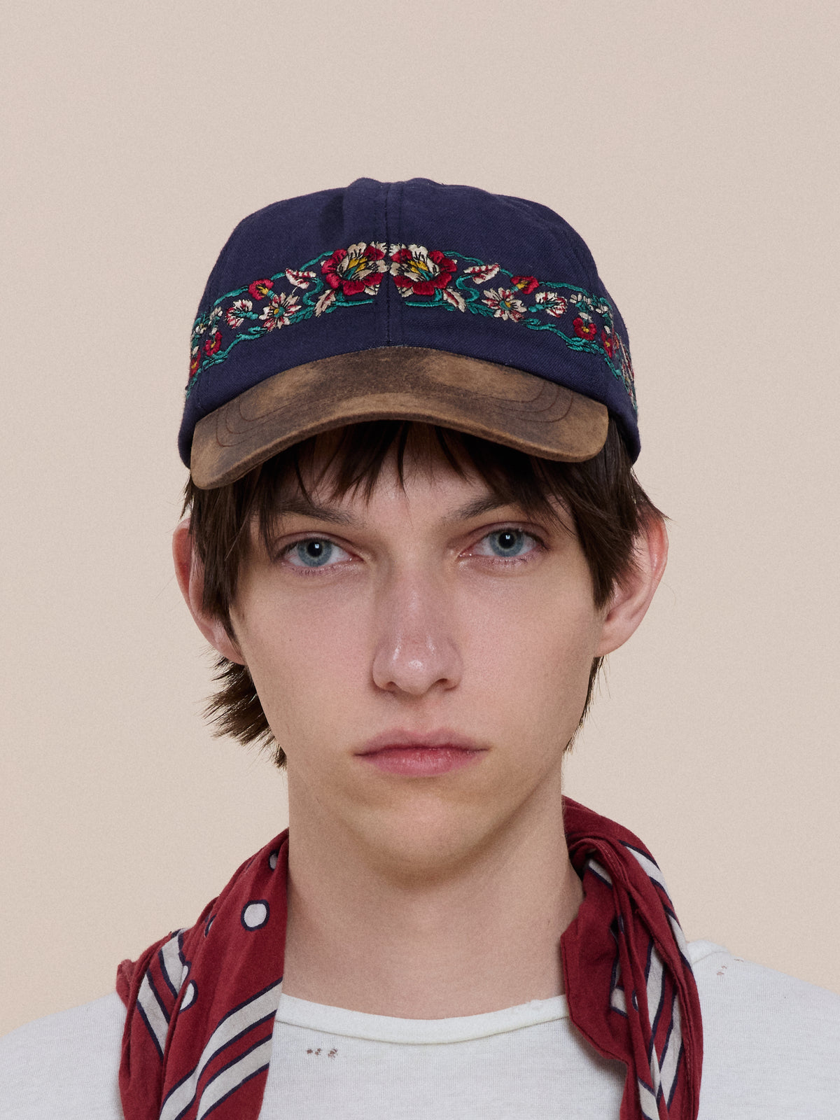 Floral Tapestry Canvas Cap