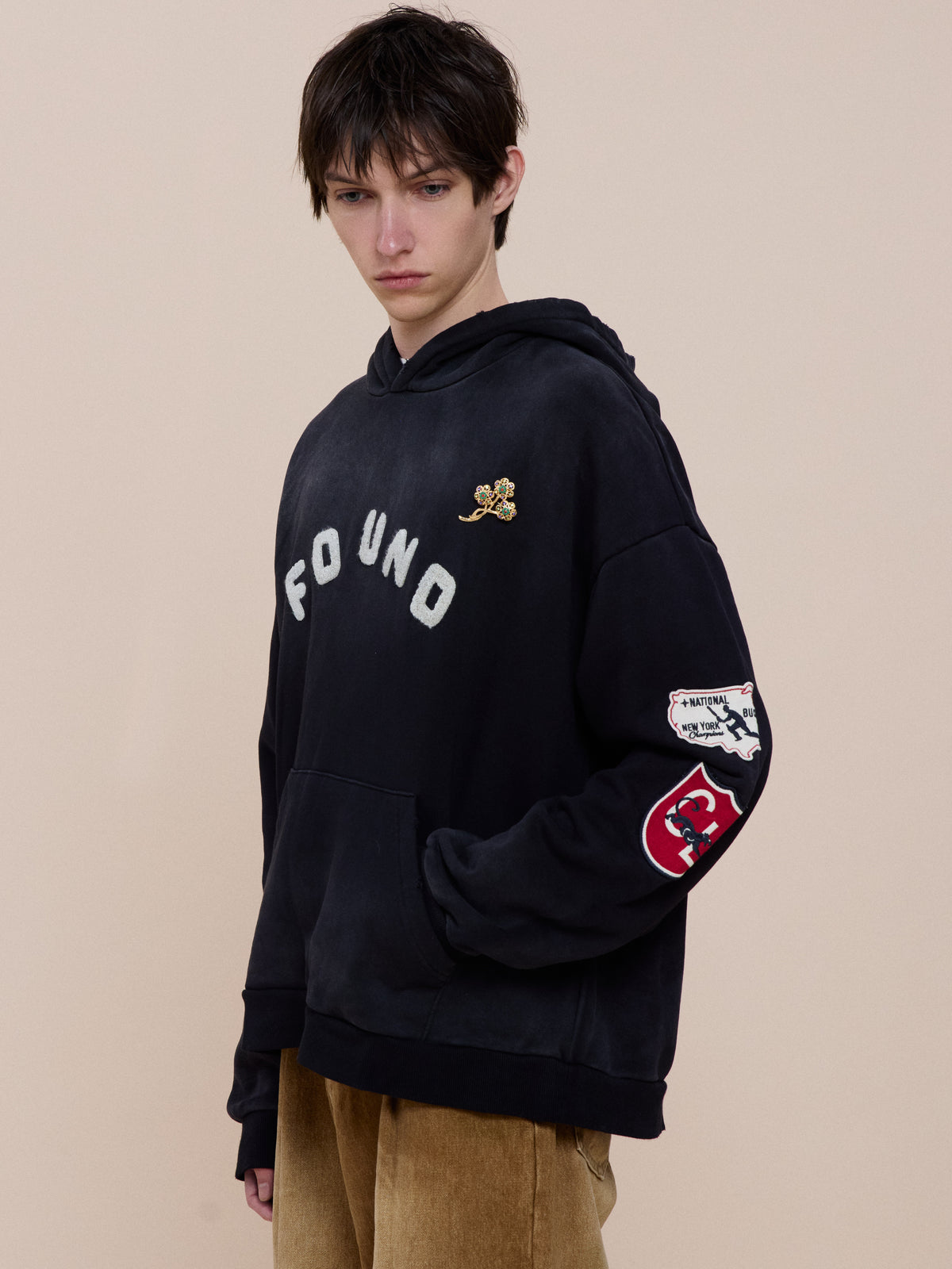 Found Logo Patch Hoodie