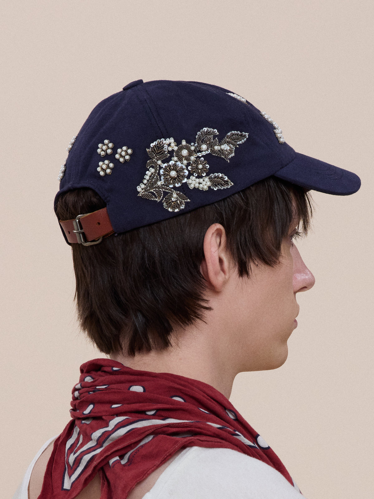 Gilded Hand Embroidered Cap