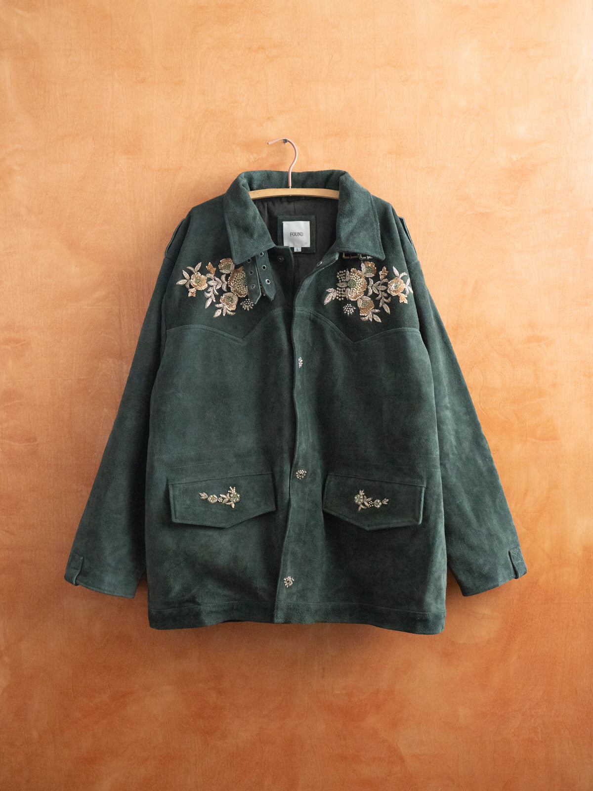 Hand Embroidered Suede M65 Jacket