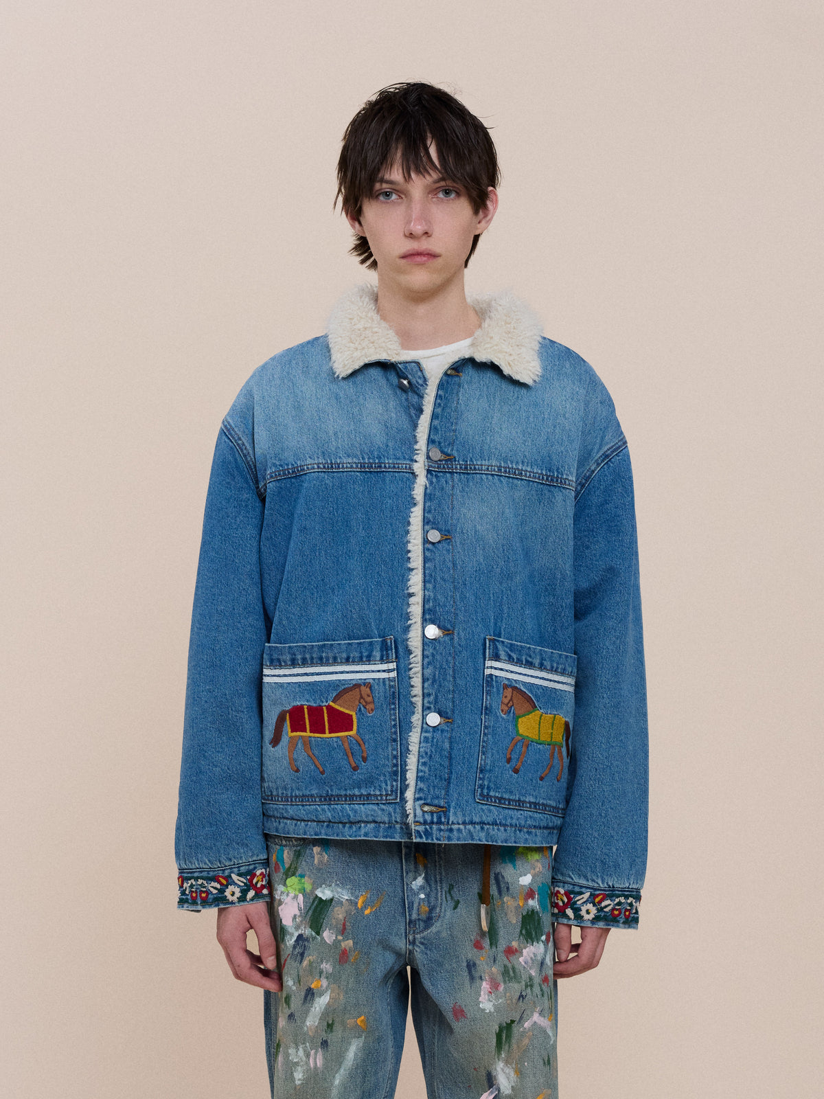 Horse Equine Denim Work Jacket