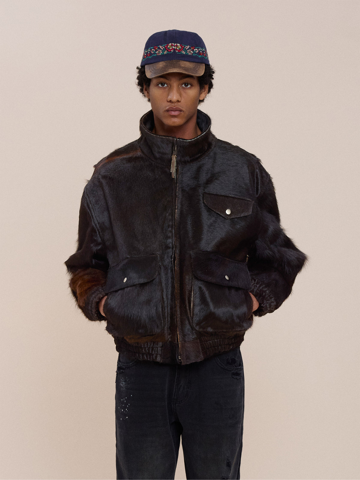 Cowhide Bomber Jacket