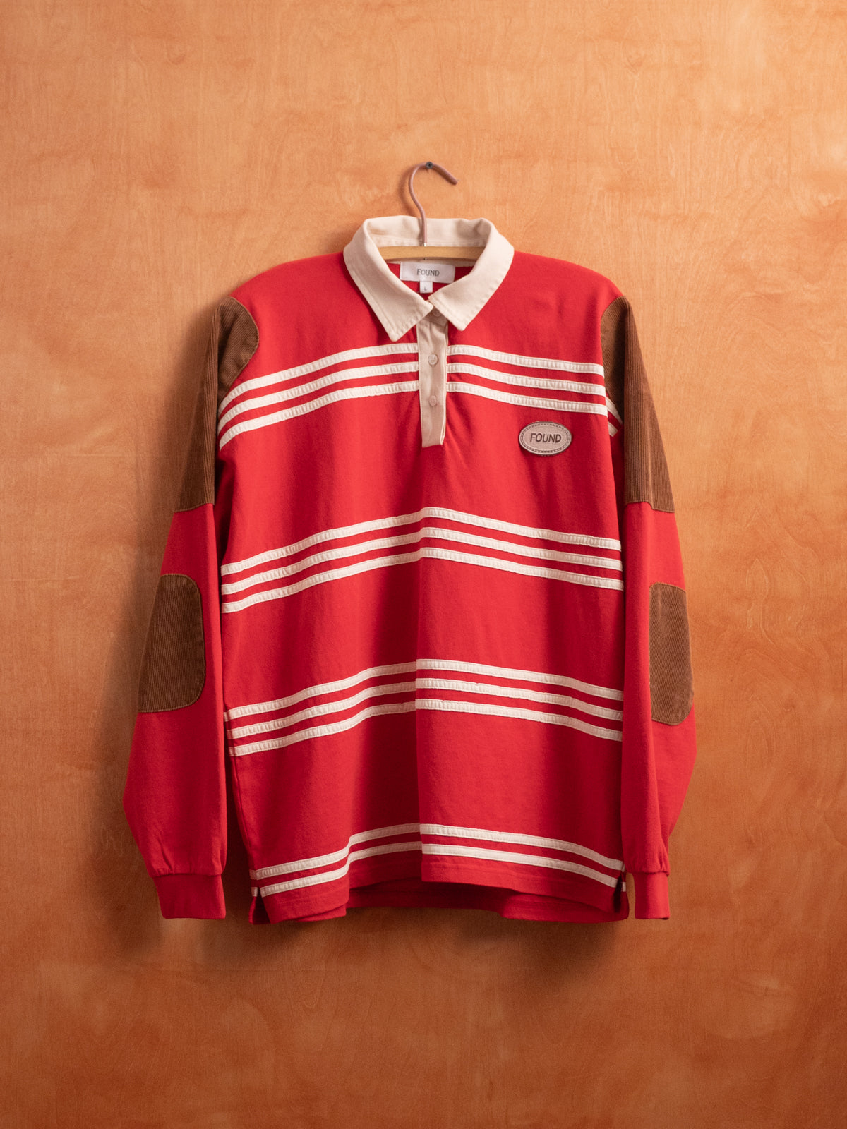 Striped Corduroy Rugby Polo