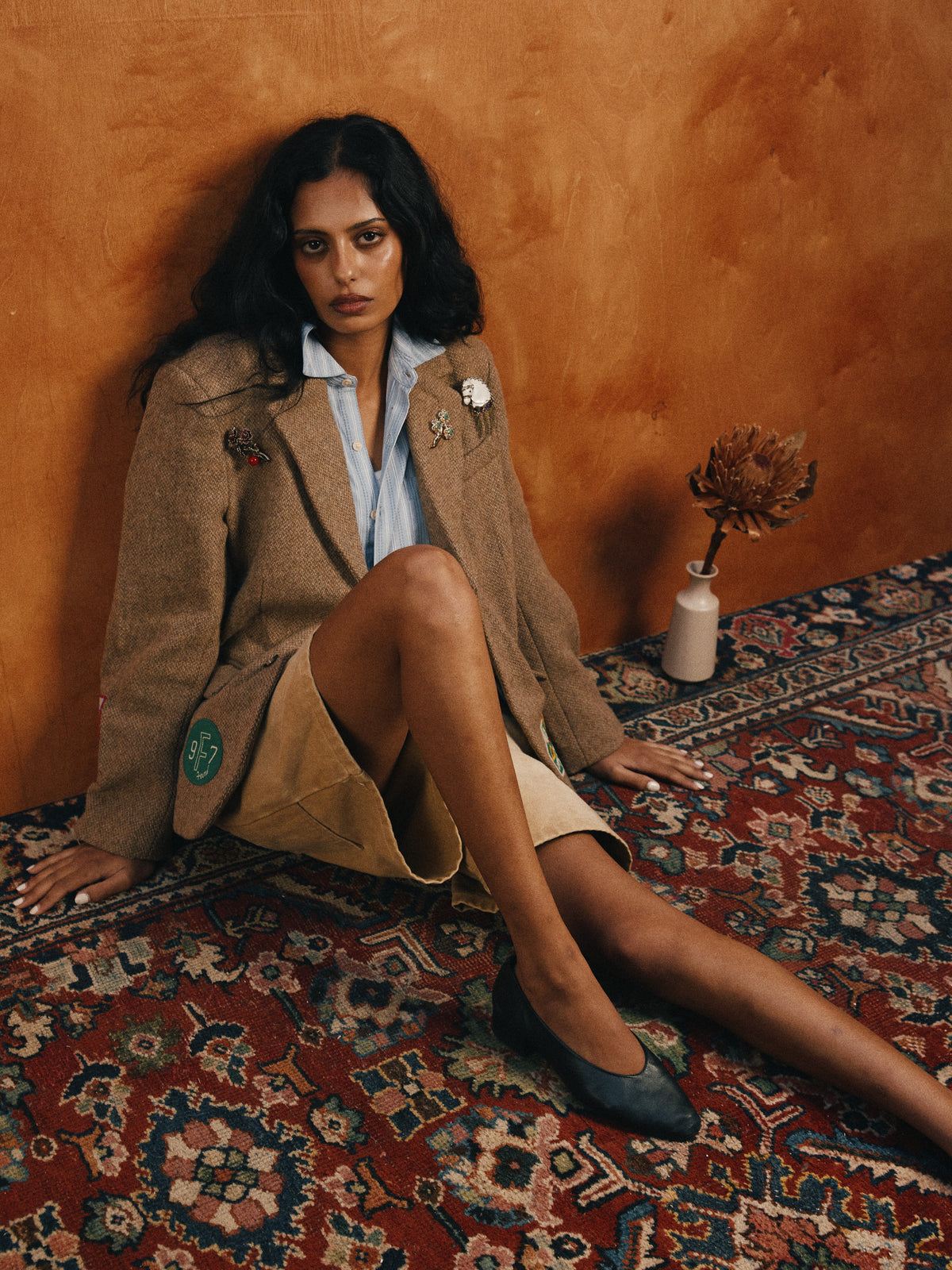 Tweed Patch Blazer