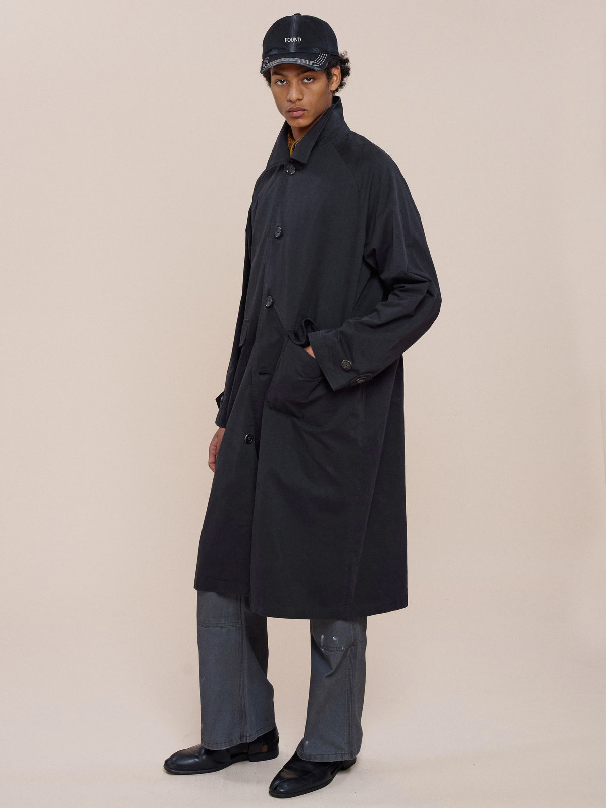 Twill Work Trench Coat