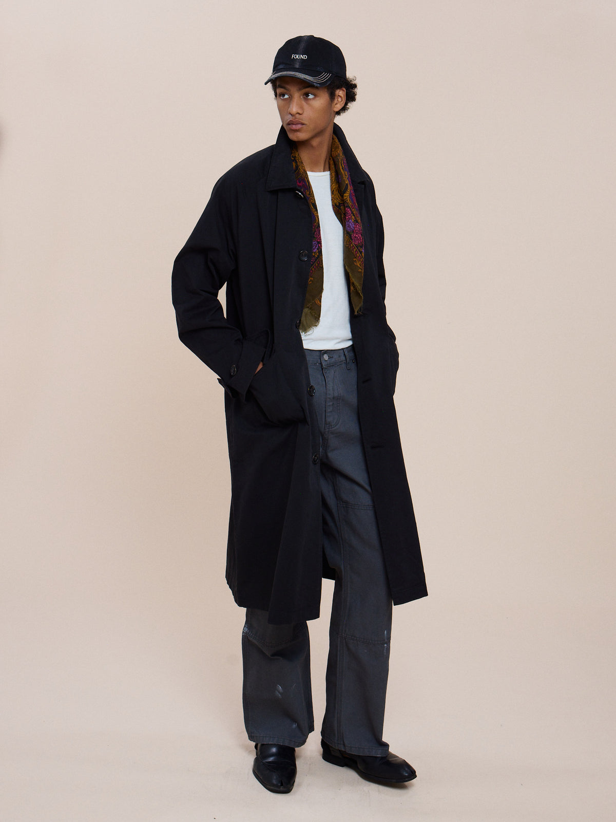 Twill Work Trench Coat