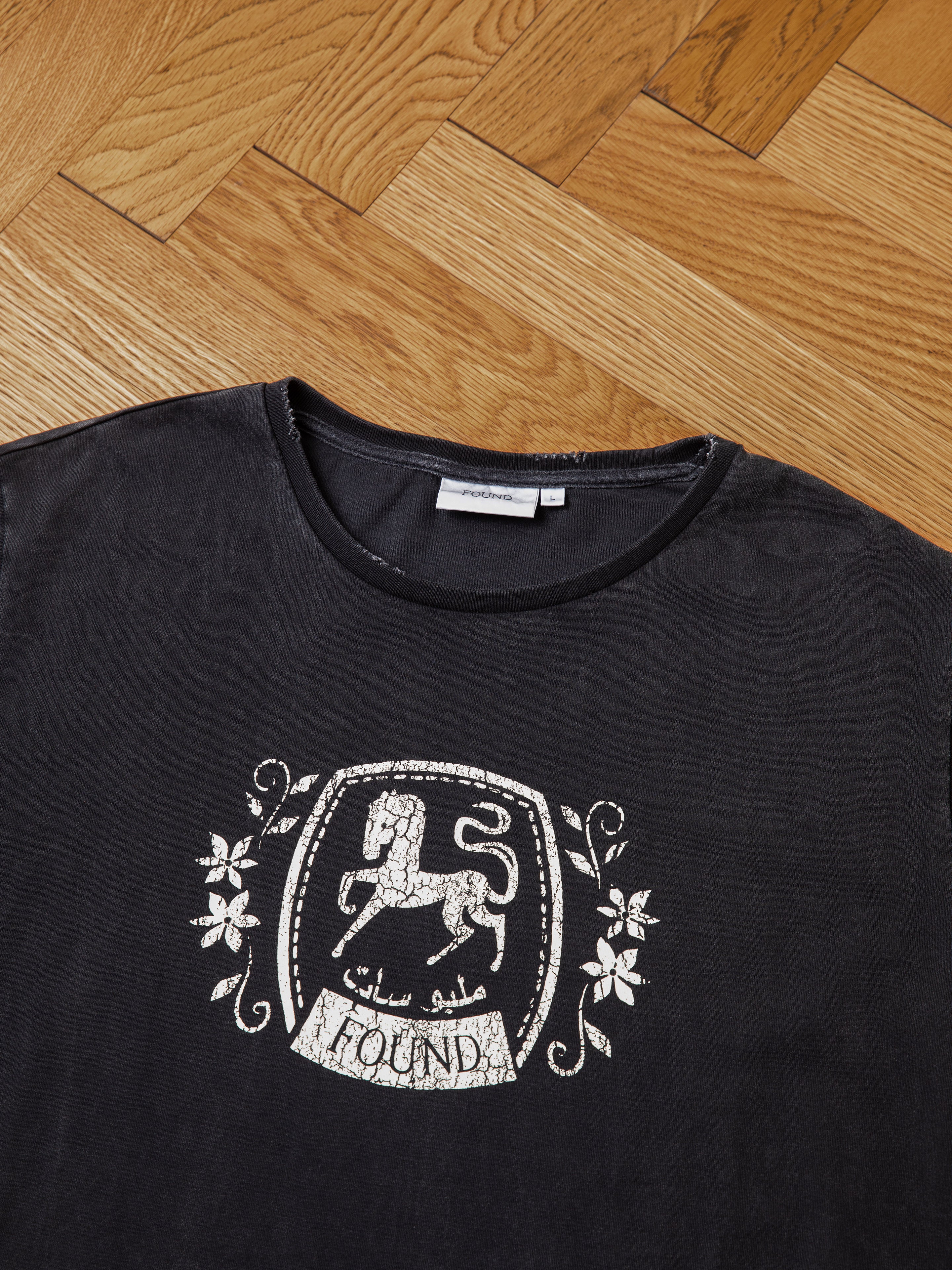 トップス BALMAIN horse print tee 18ss archive Horse Logo Print Tee