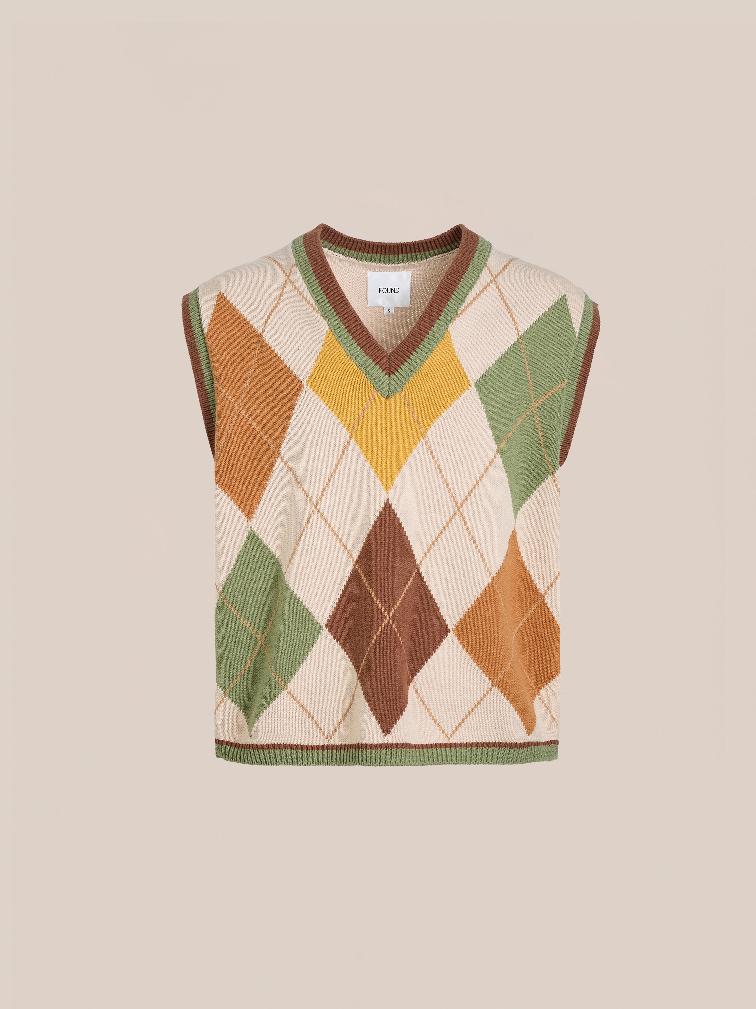 Argyle Knit Vest
