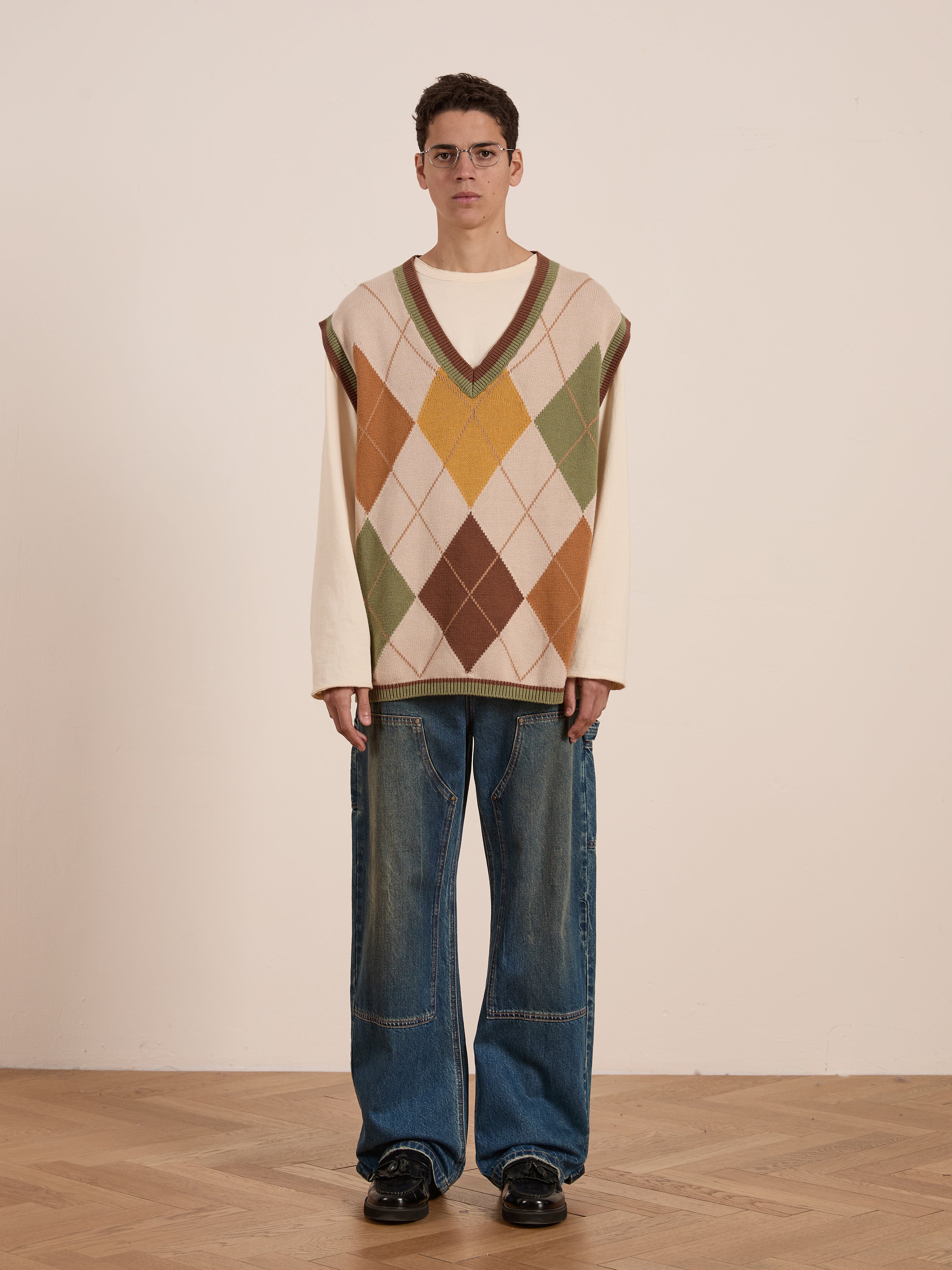 Argyle Knit Vest