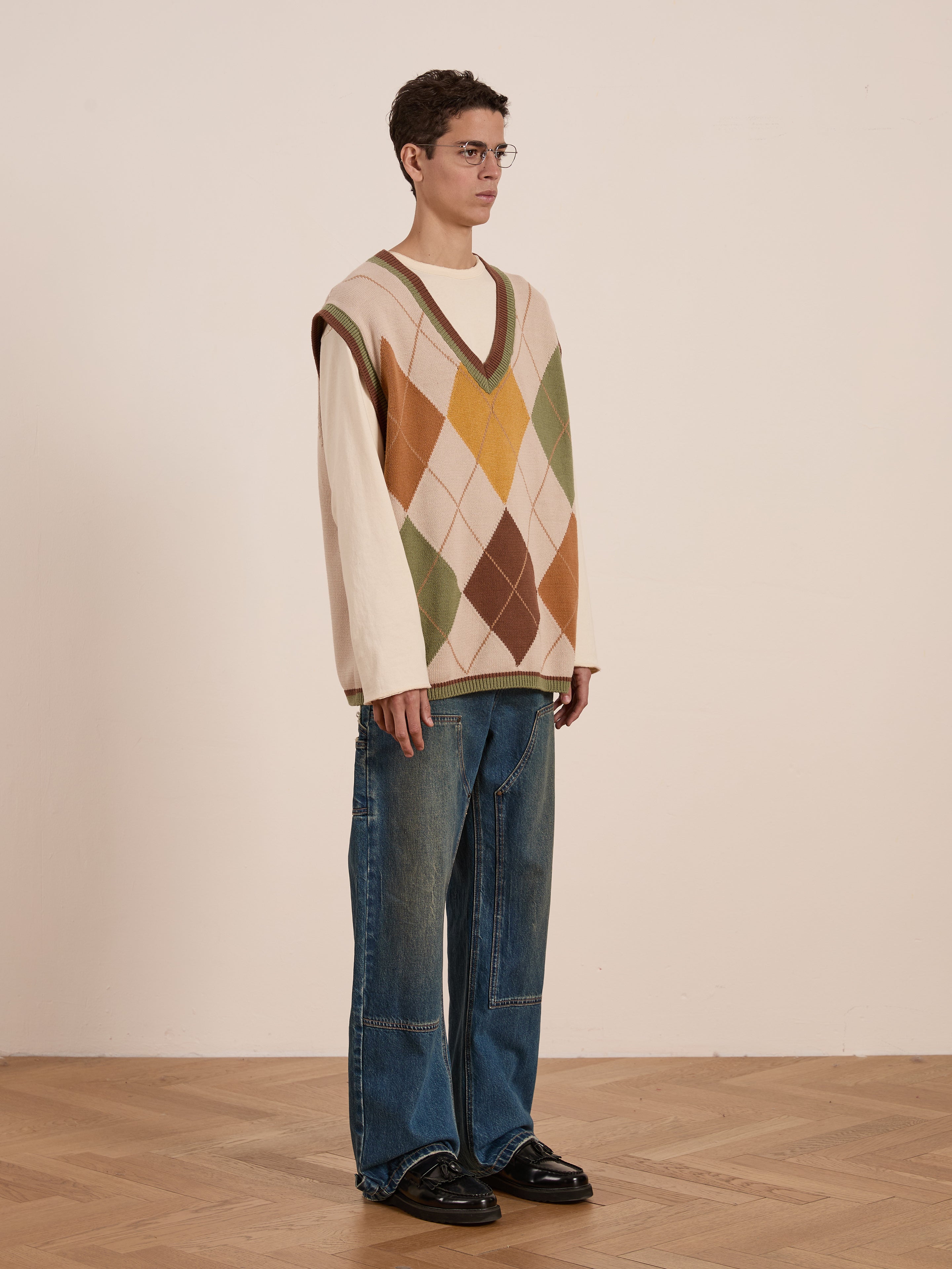 Argyle Knit Vest