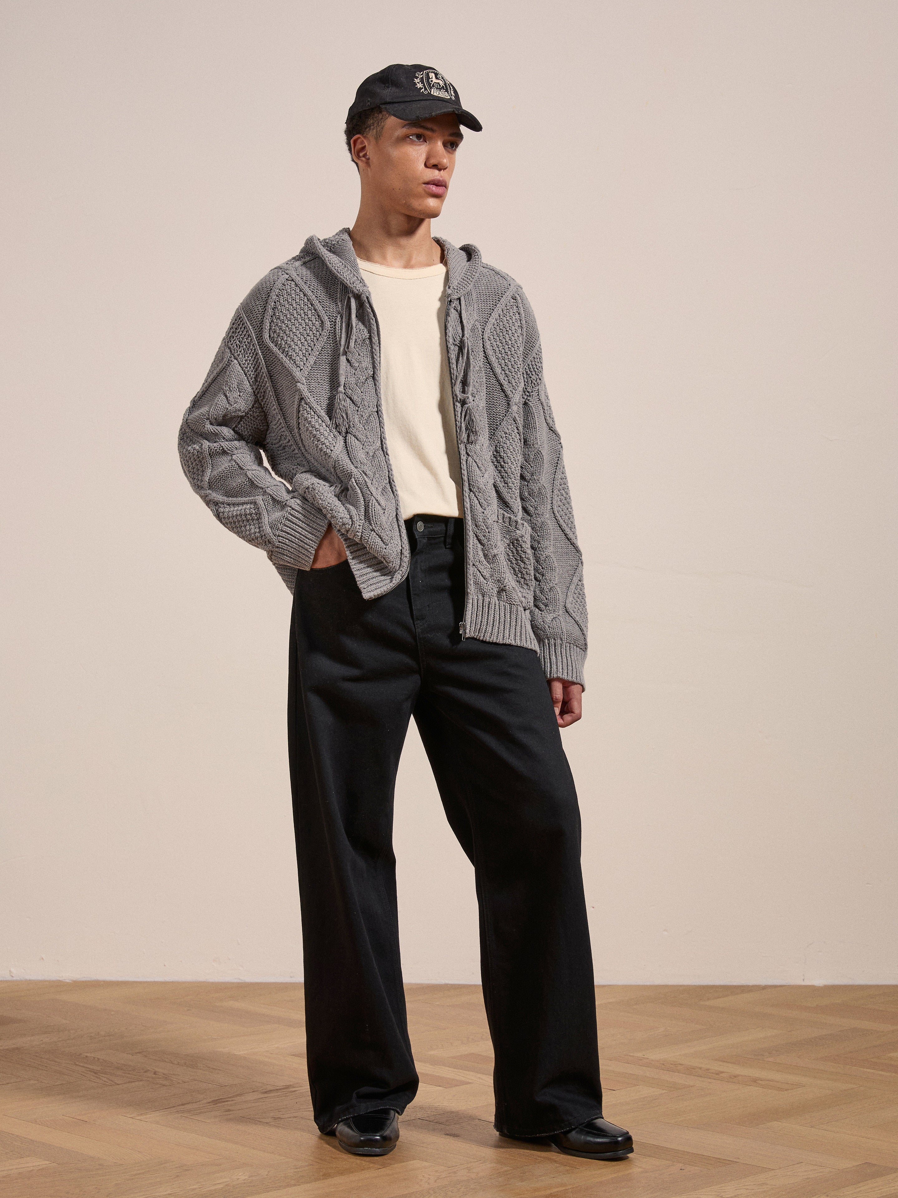 ニット/セーター ZIP UP KNIT TOP