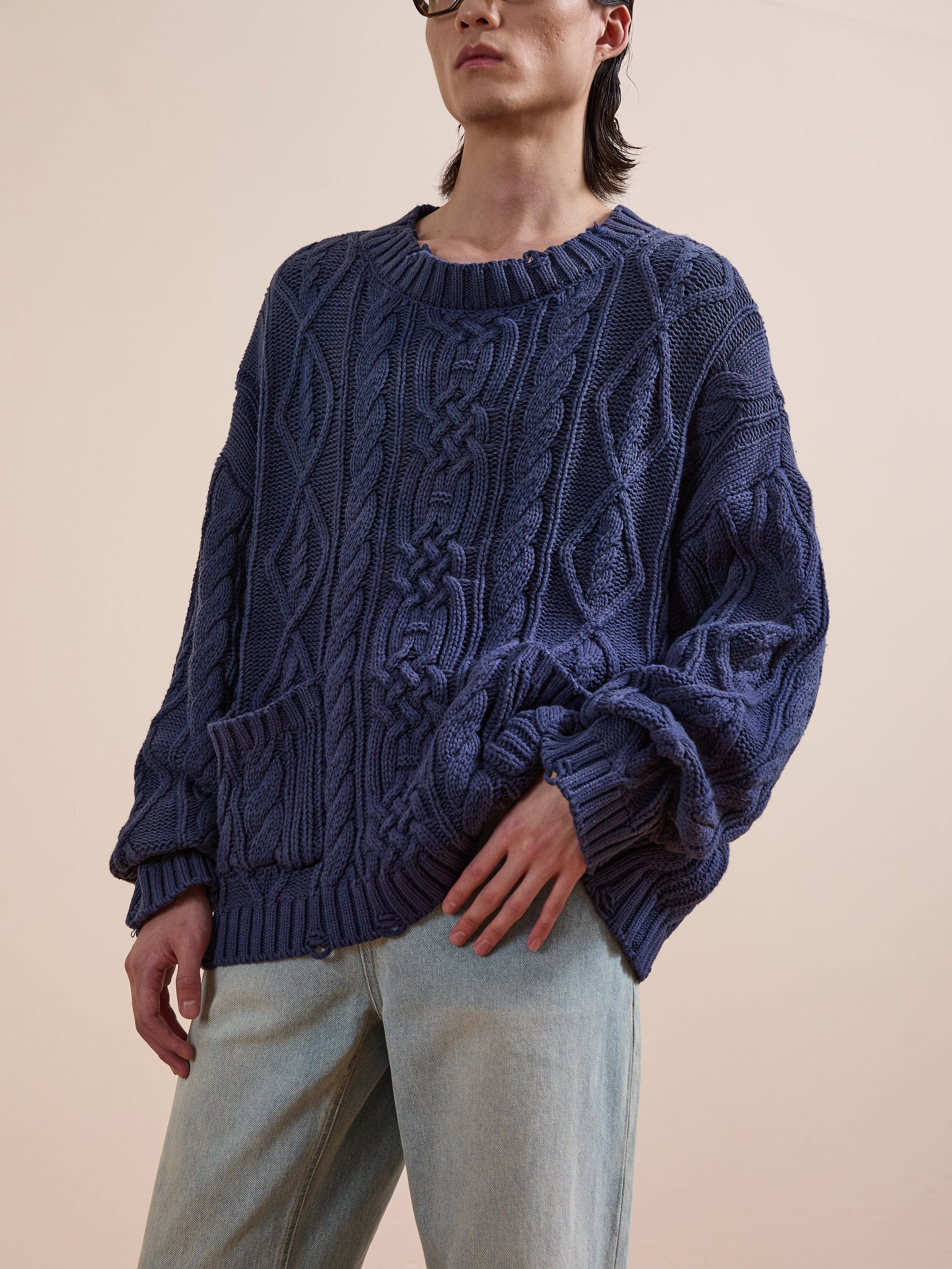 Cable Knit Pullover Sweater