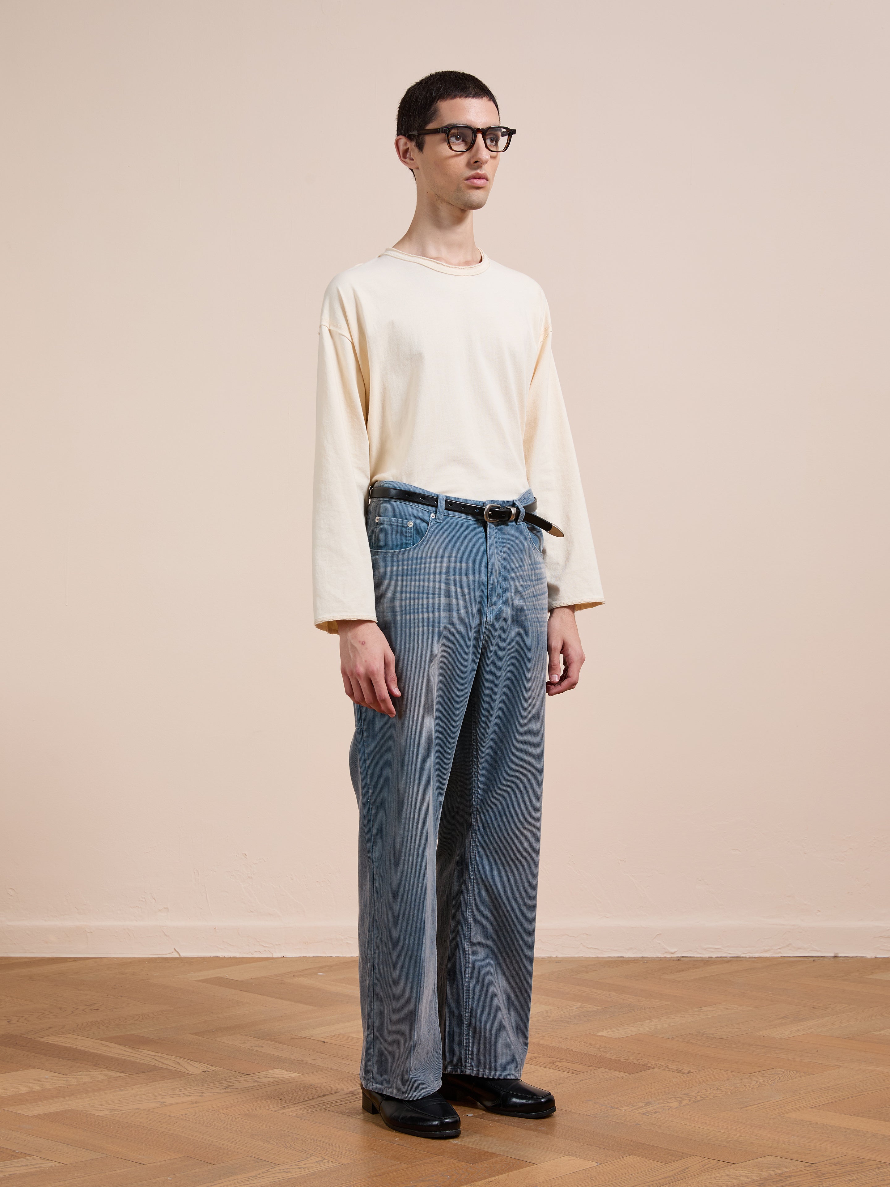 Corduroy Flare Work Pants