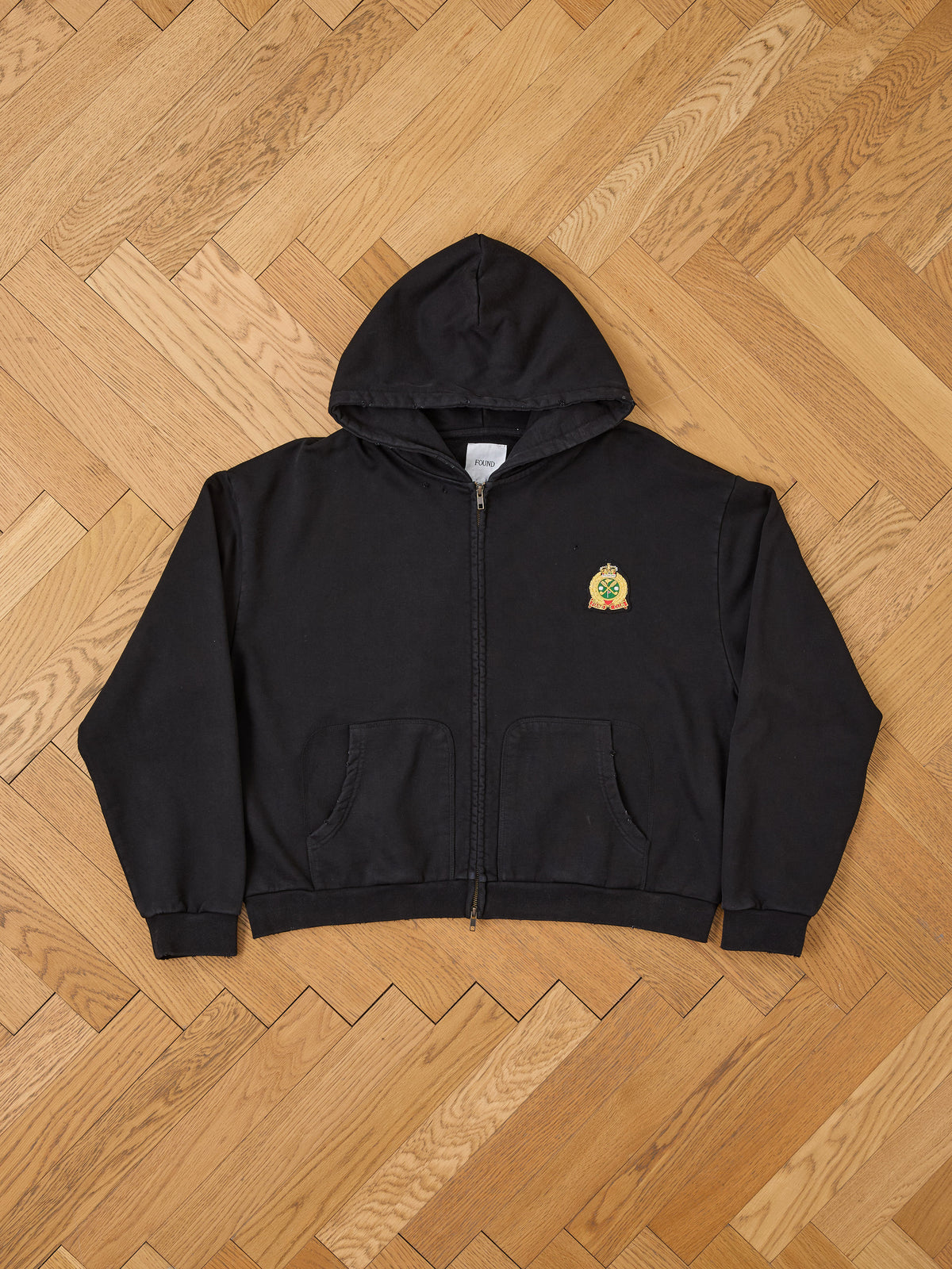 Crest Zip Up Hoodie