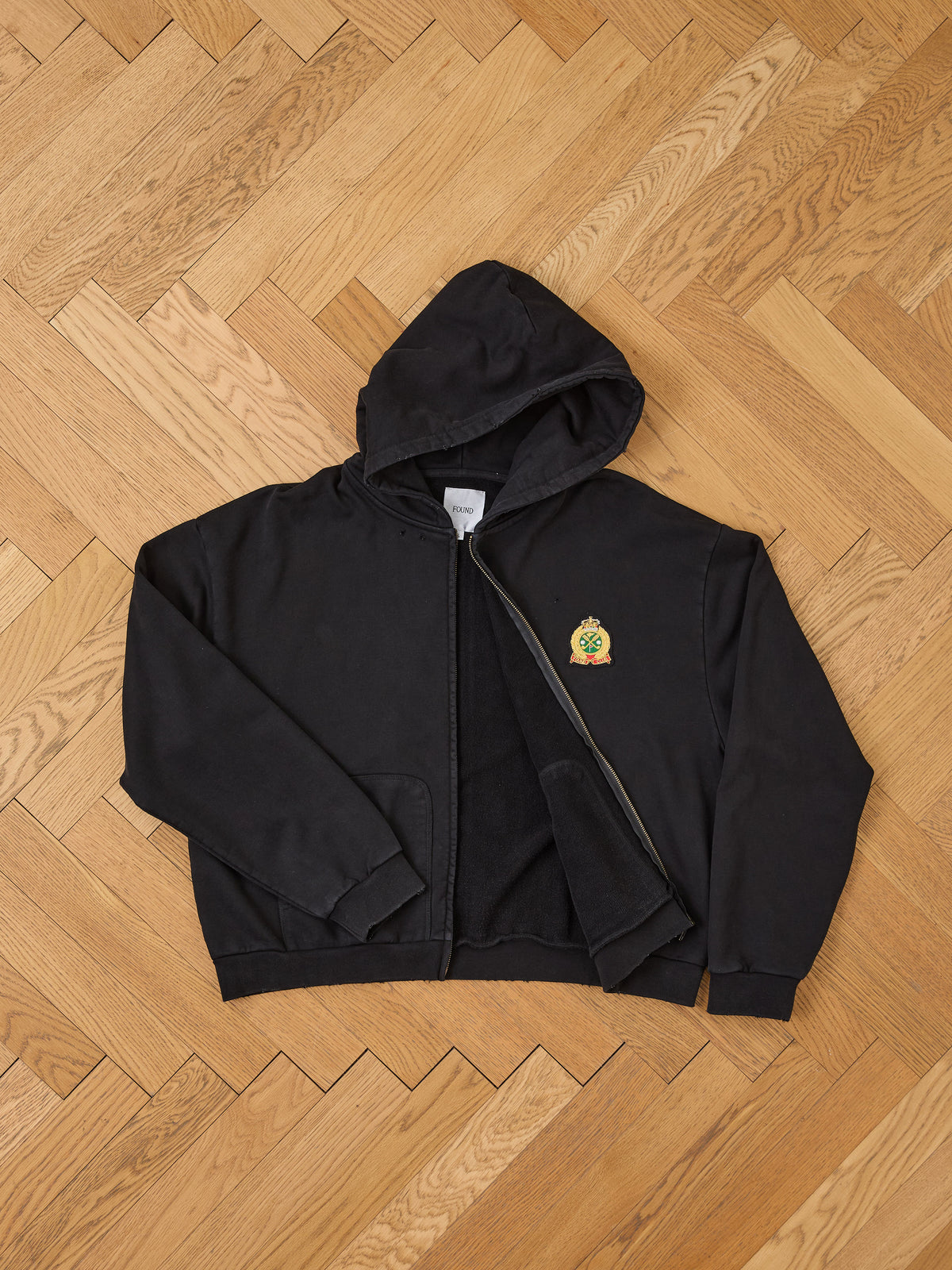 Crest Zip Up Hoodie
