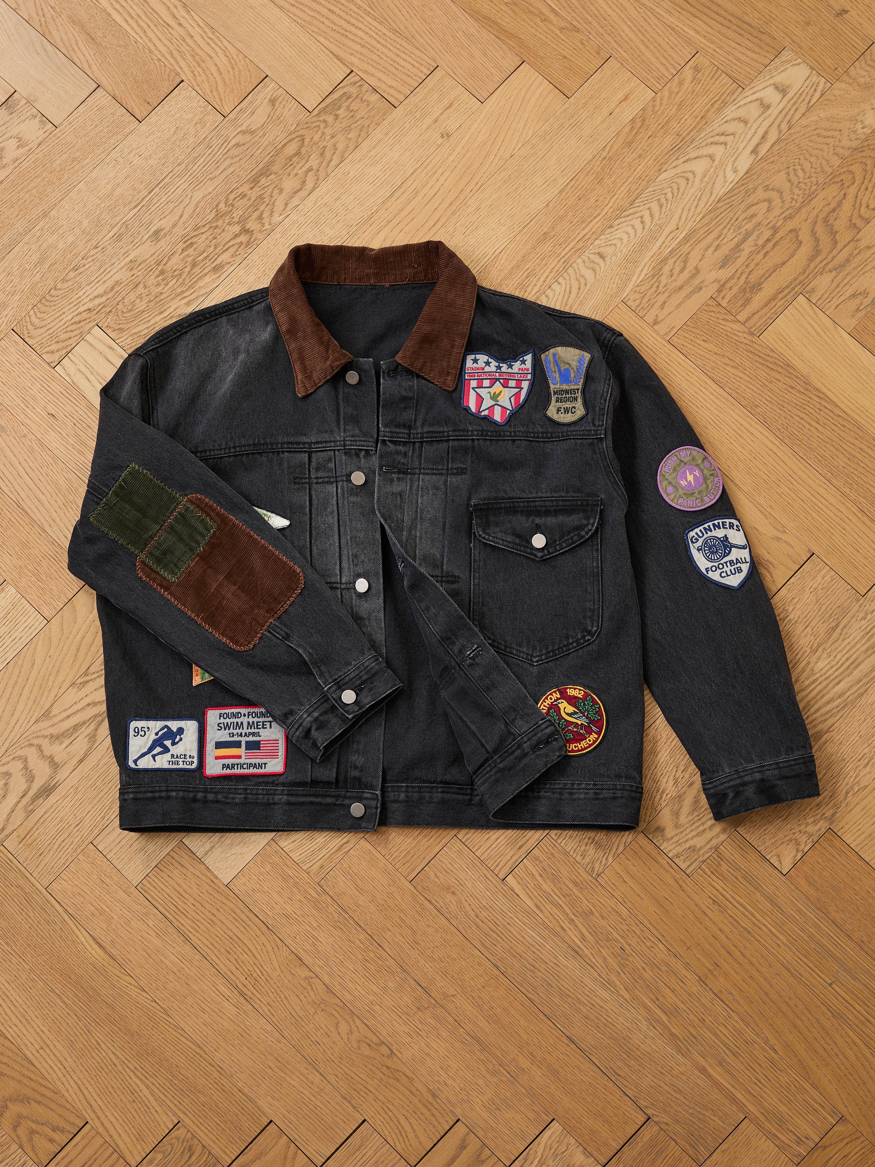 Denim Patchwork Jacket