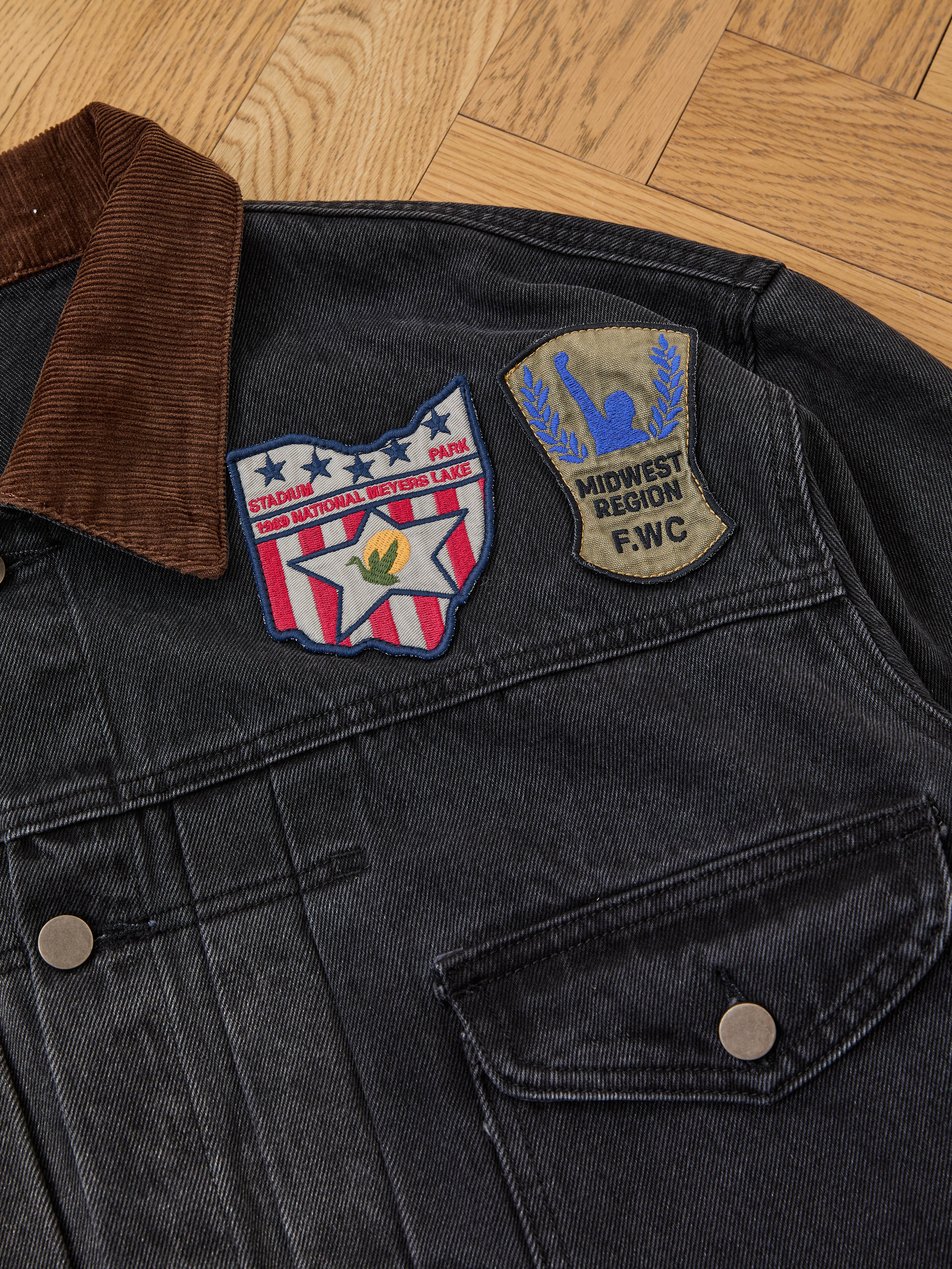 Denim Patchwork Jacket