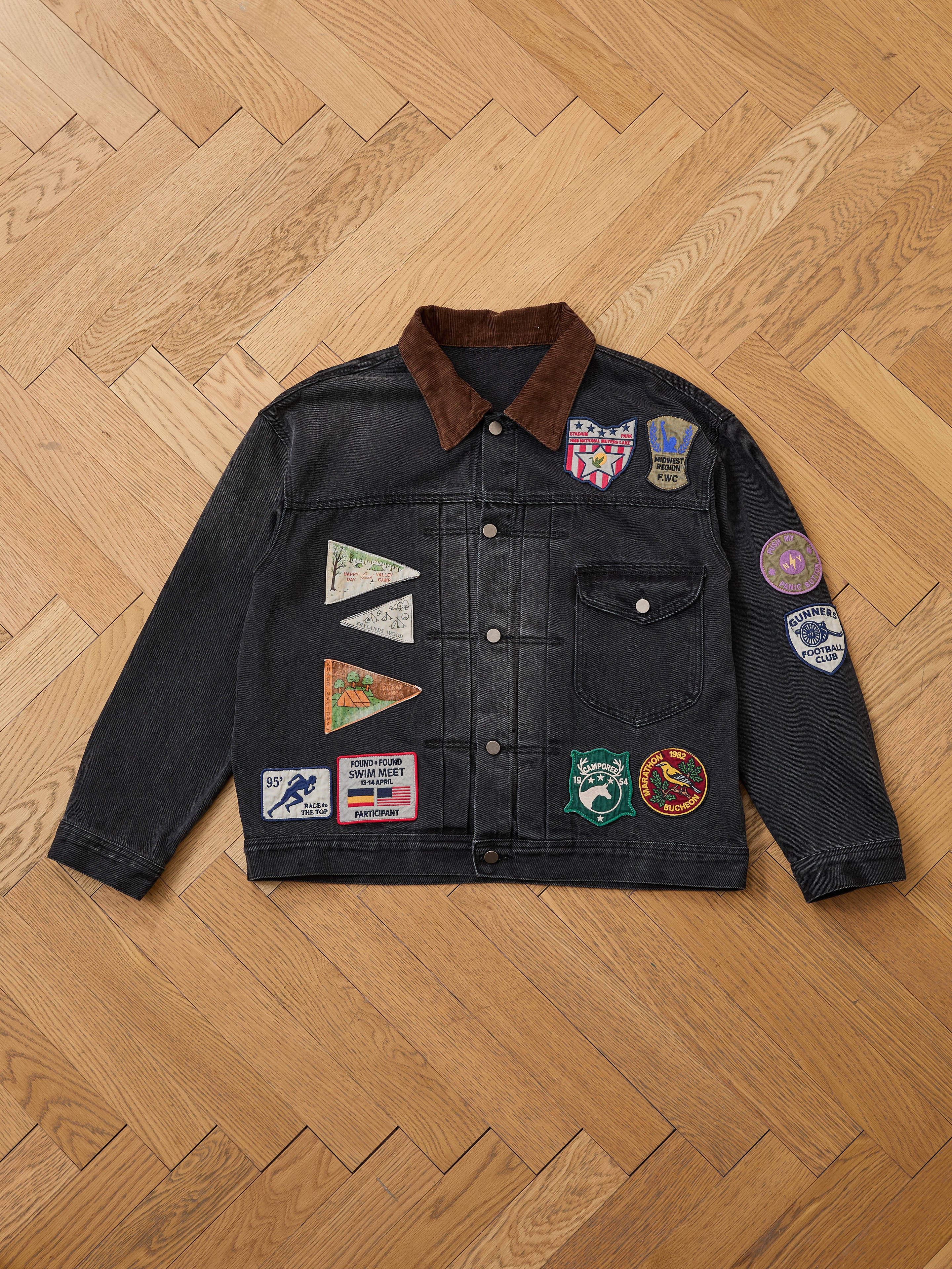 Denim Patchwork Jacket