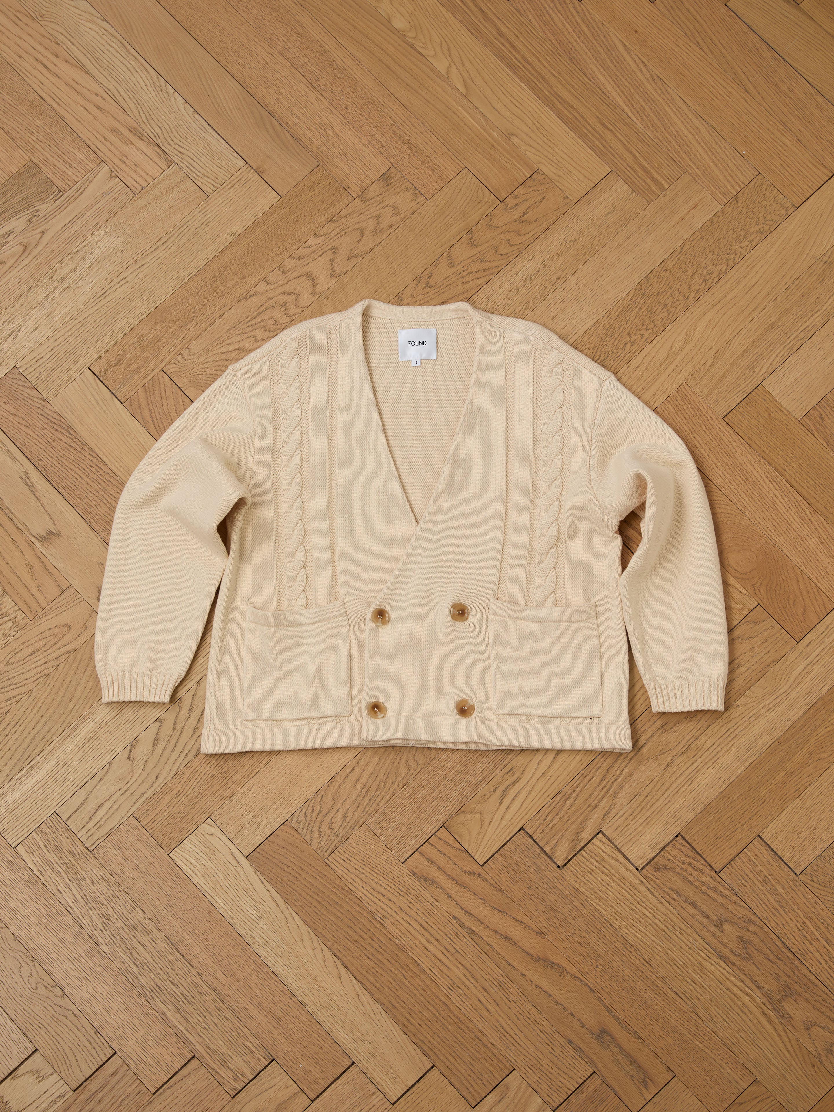 Double Breasted Knit Cardigan