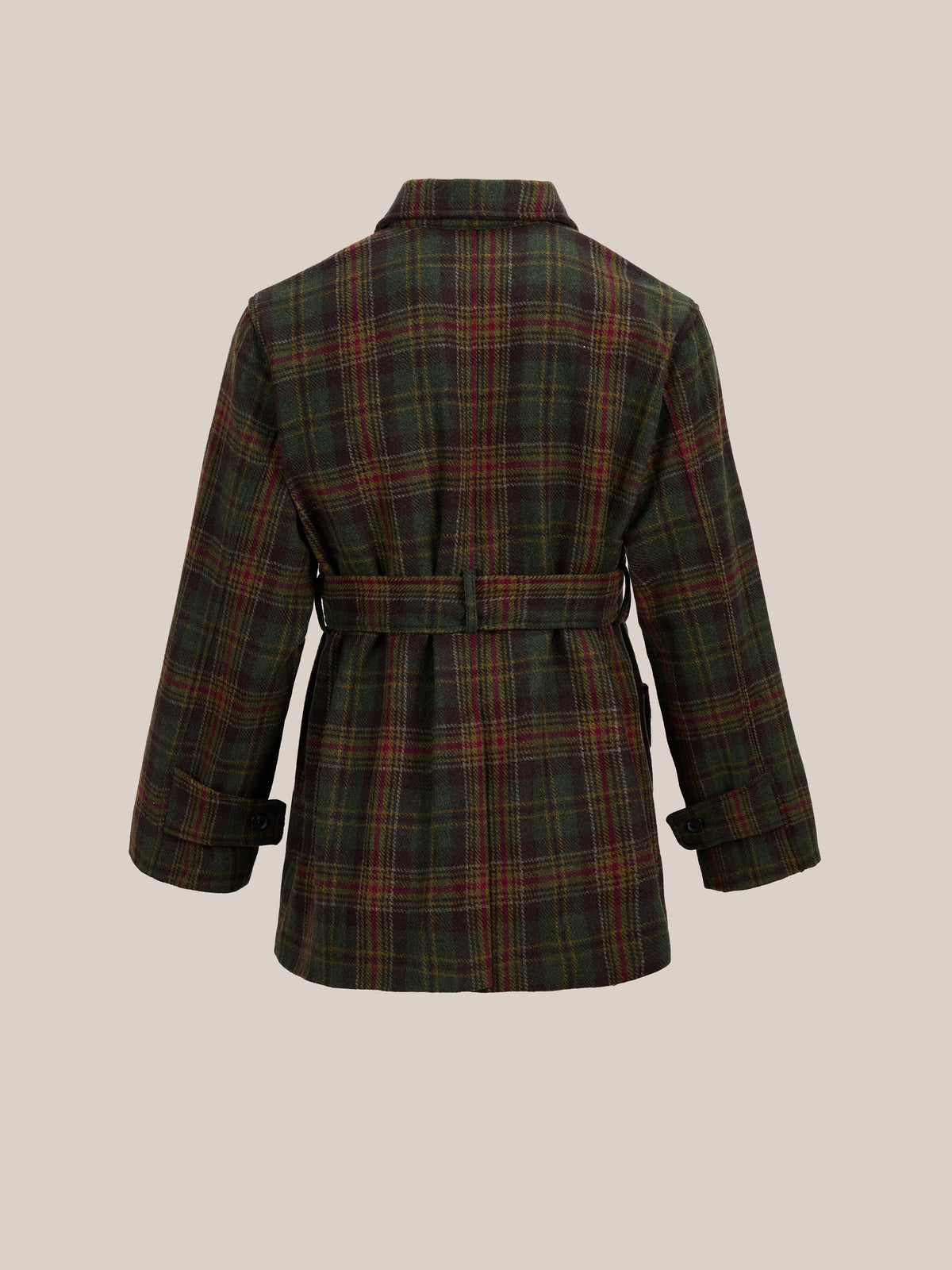 Double Breasted Short Overcoat