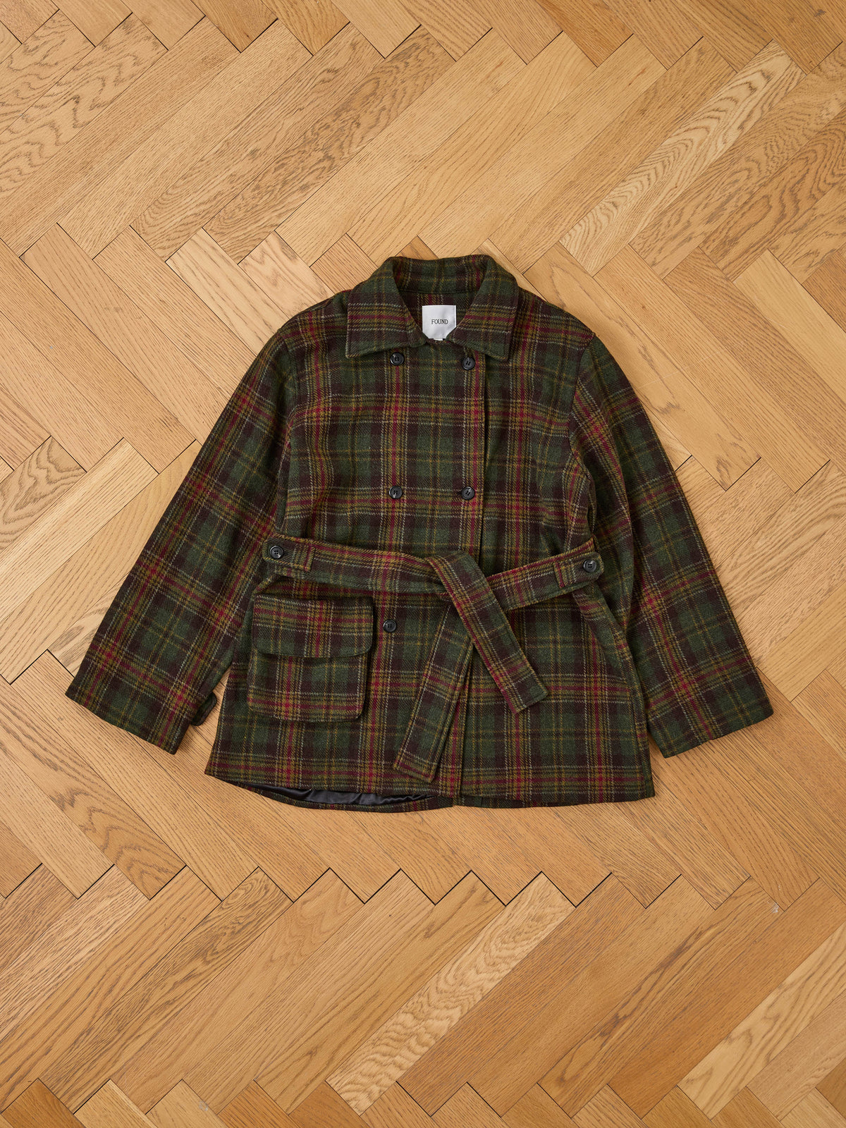 Double Breasted Short Overcoat