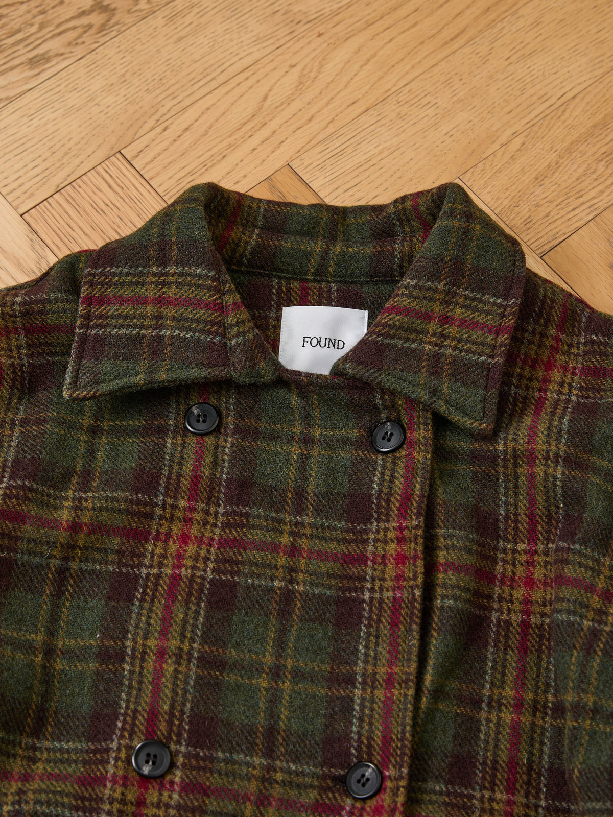 Double Breasted Short Overcoat