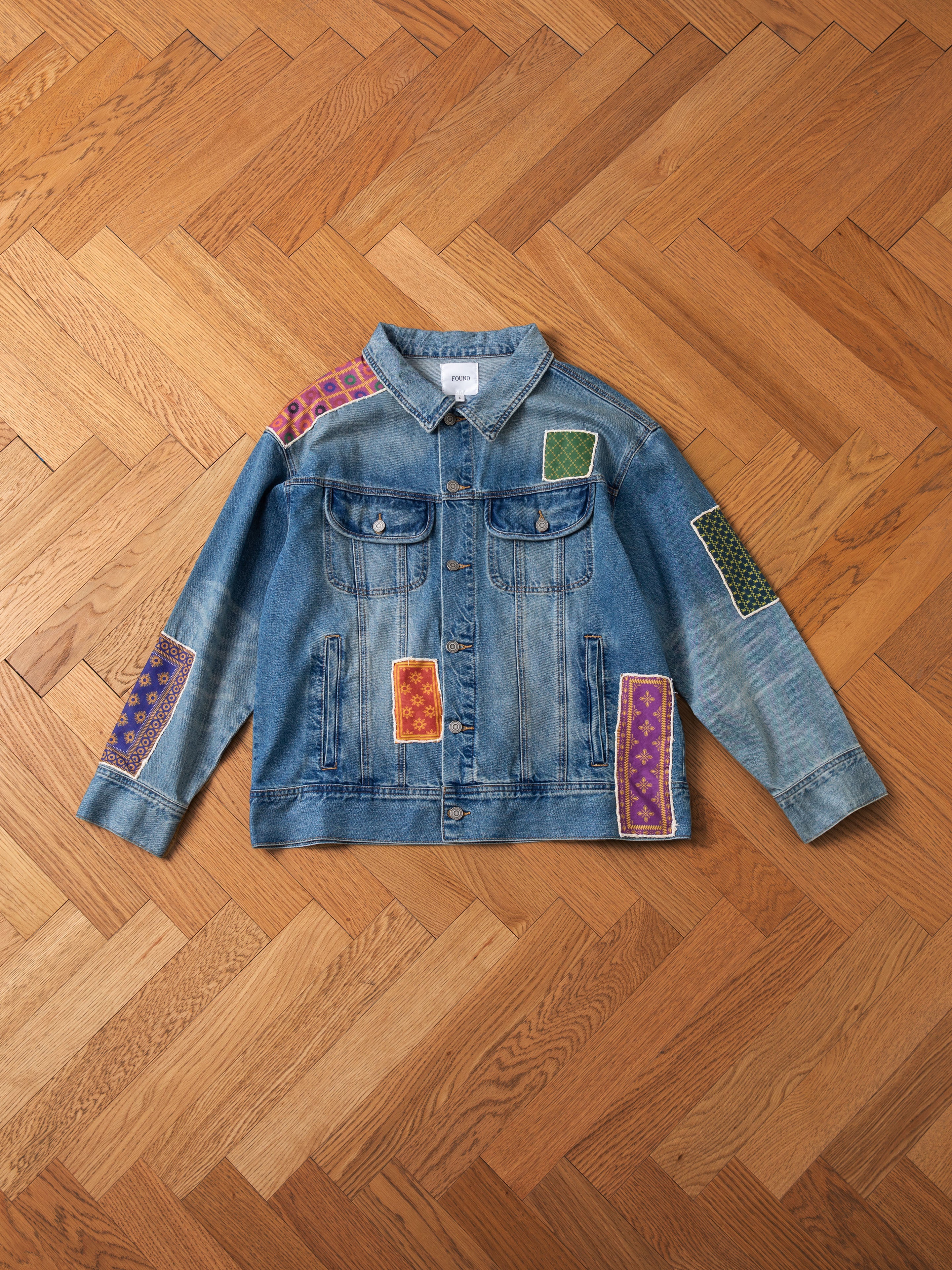 Kantha Patchwork Denim Trucker Jacket