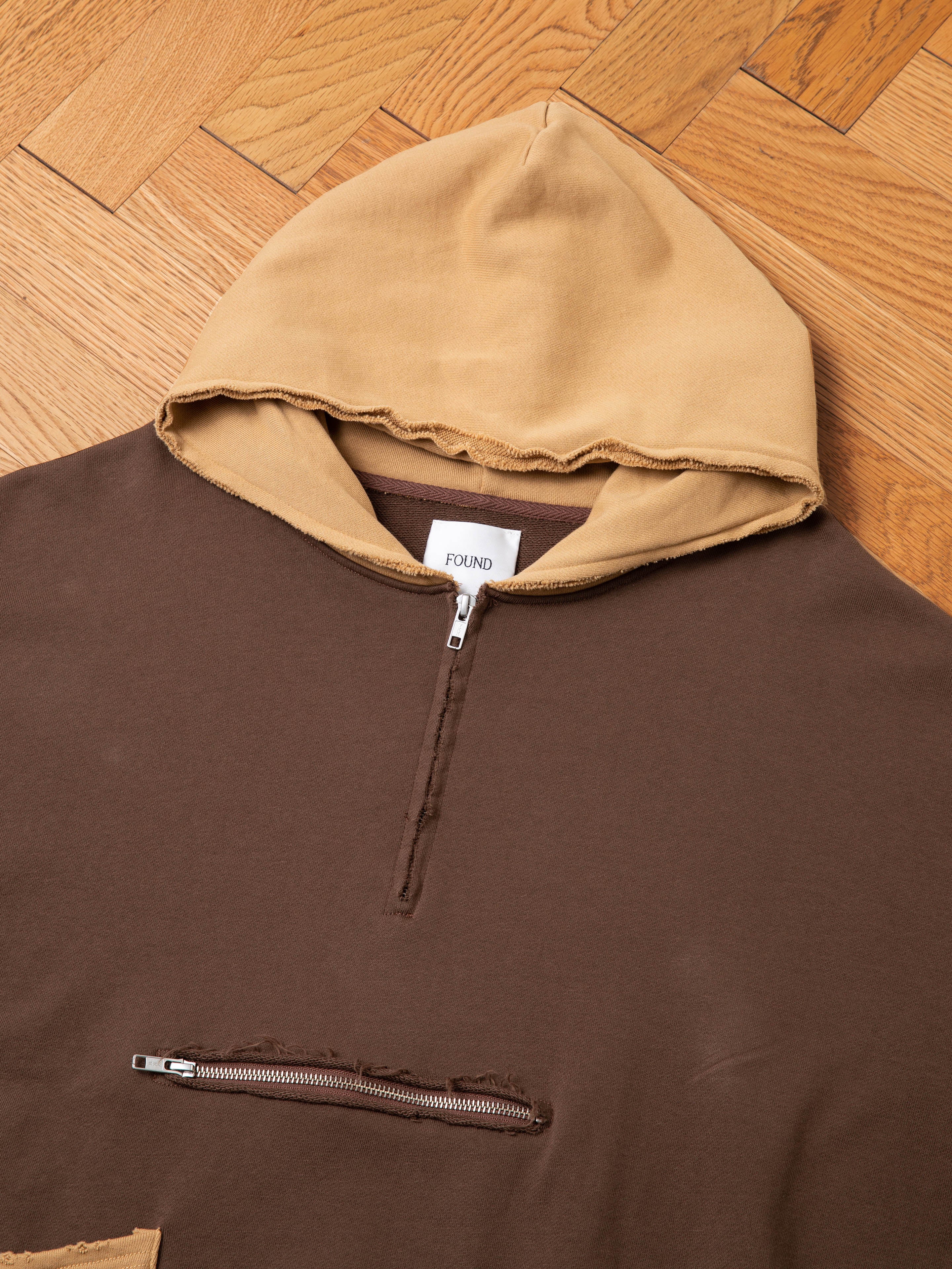 Quarter Zip Two Tone Hoodie