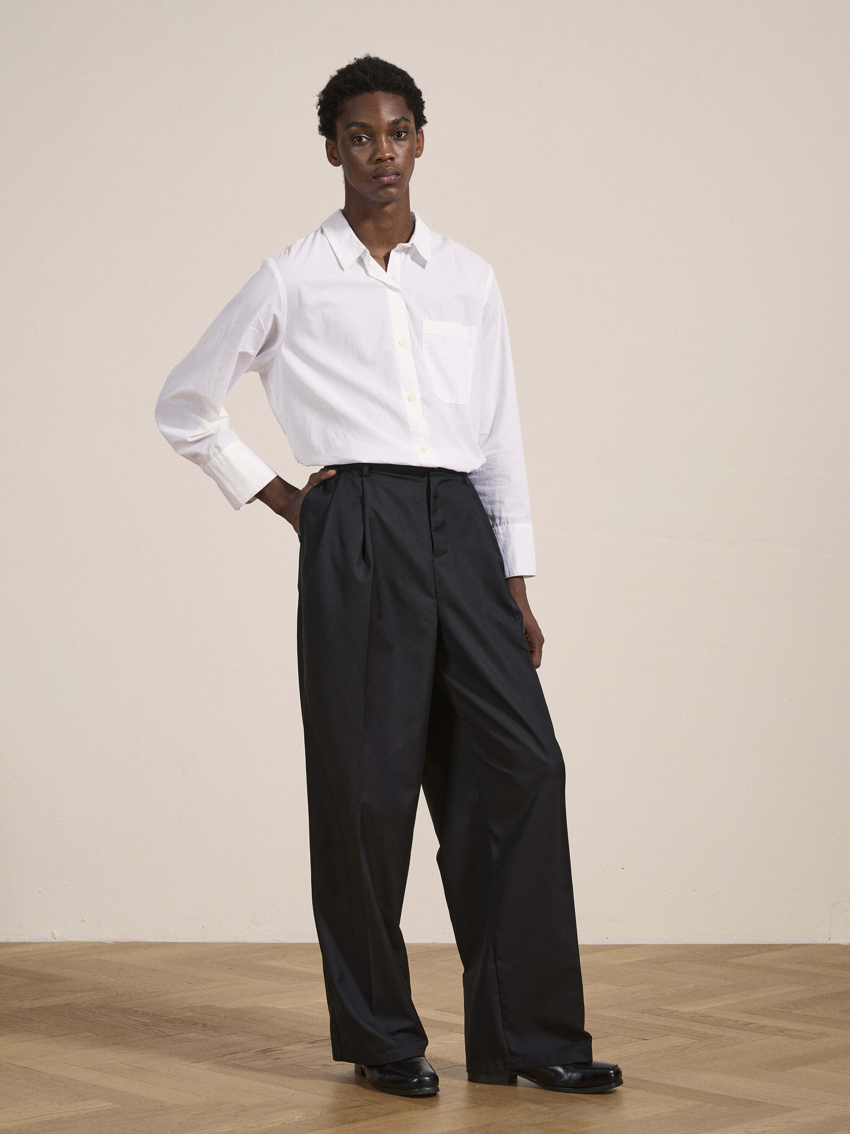 Pleated Trouser Pants