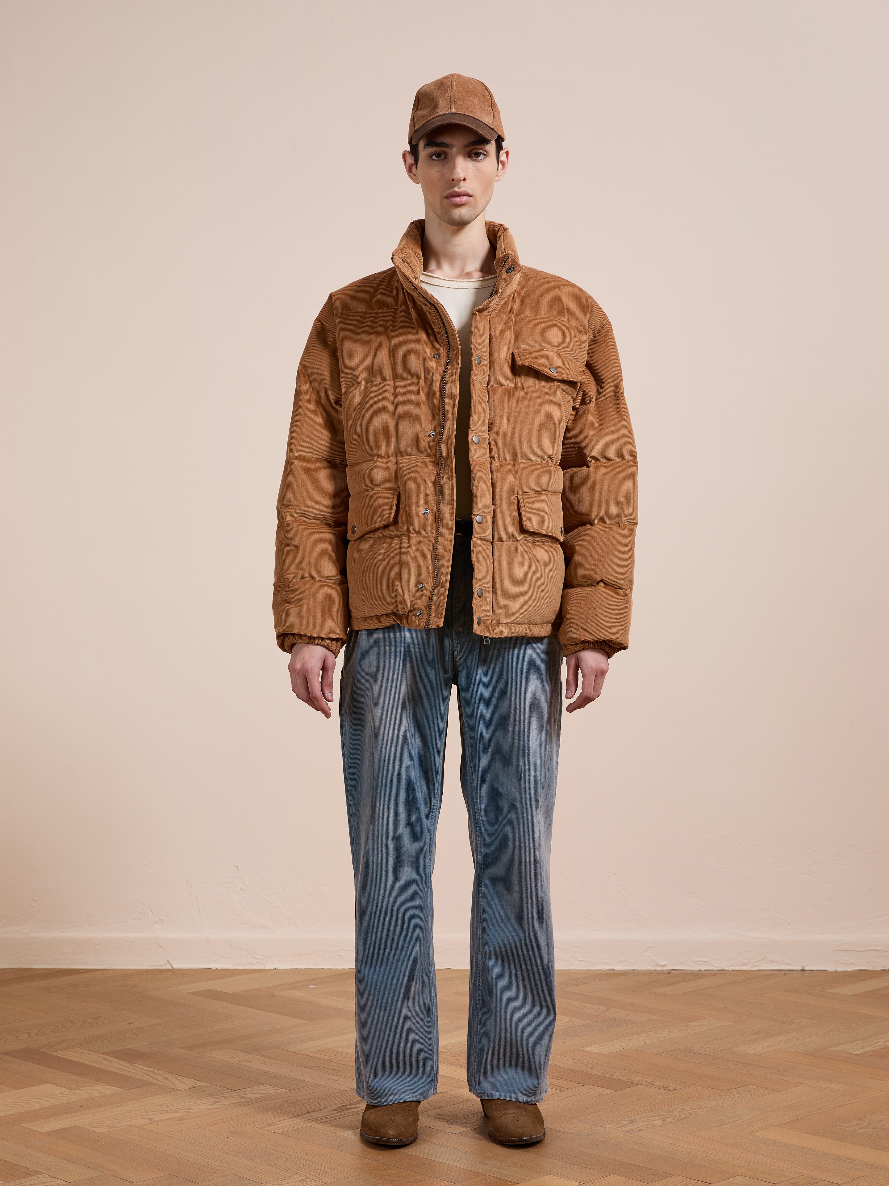 CORDUROY PUFFA JACKET CAMO