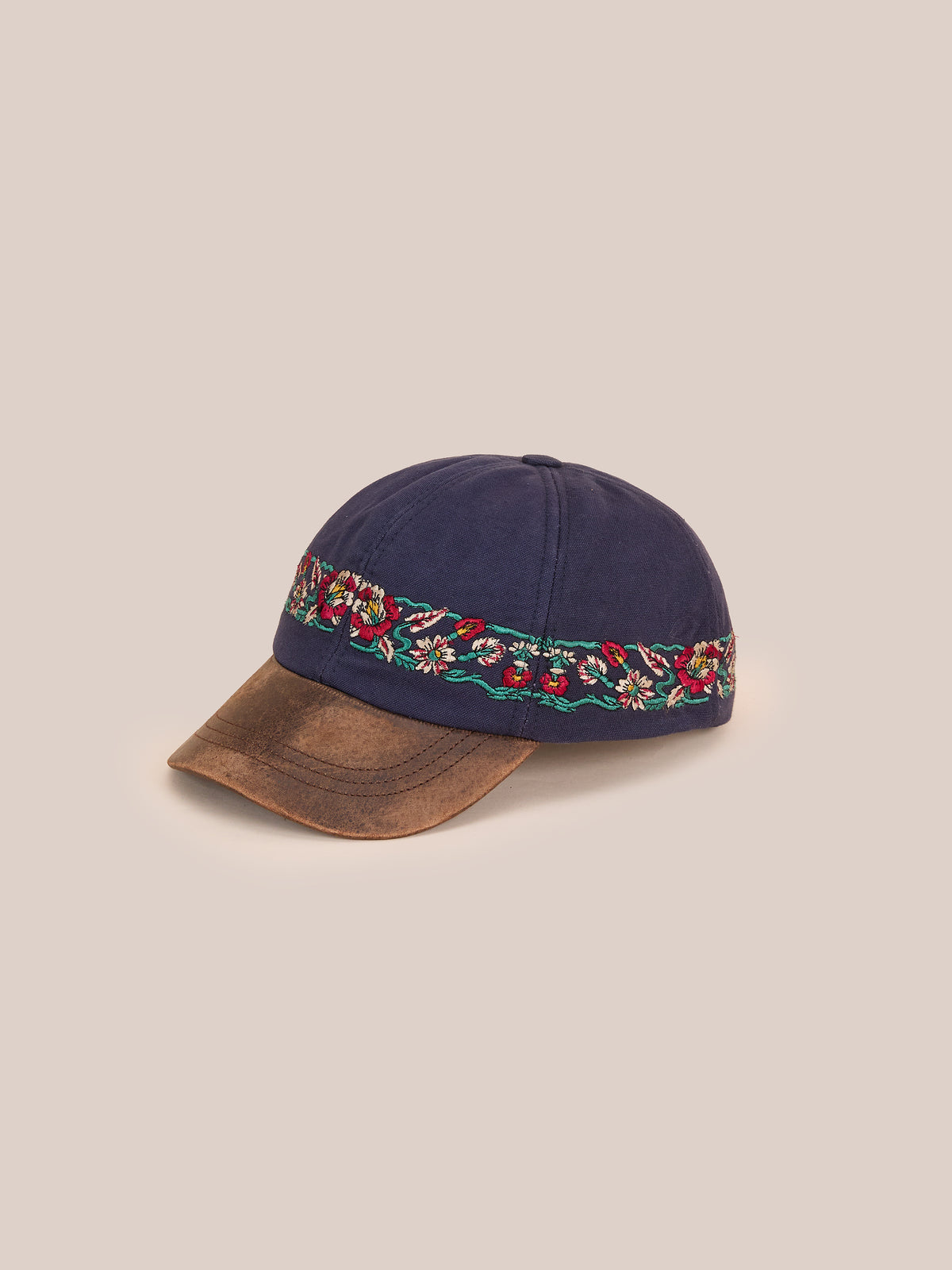 Floral Tapestry Canvas Cap