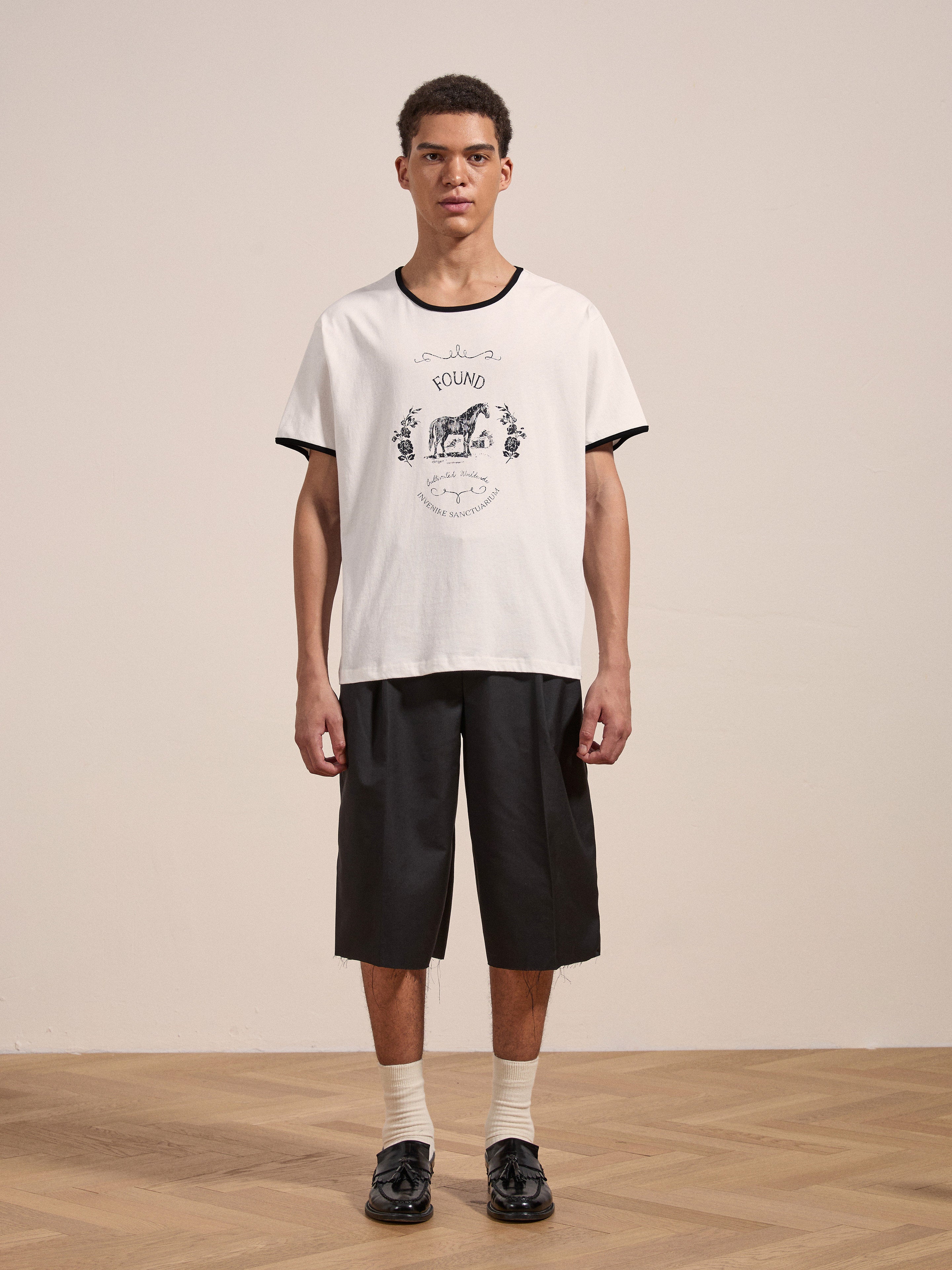 Horse Crest Ringer Tee