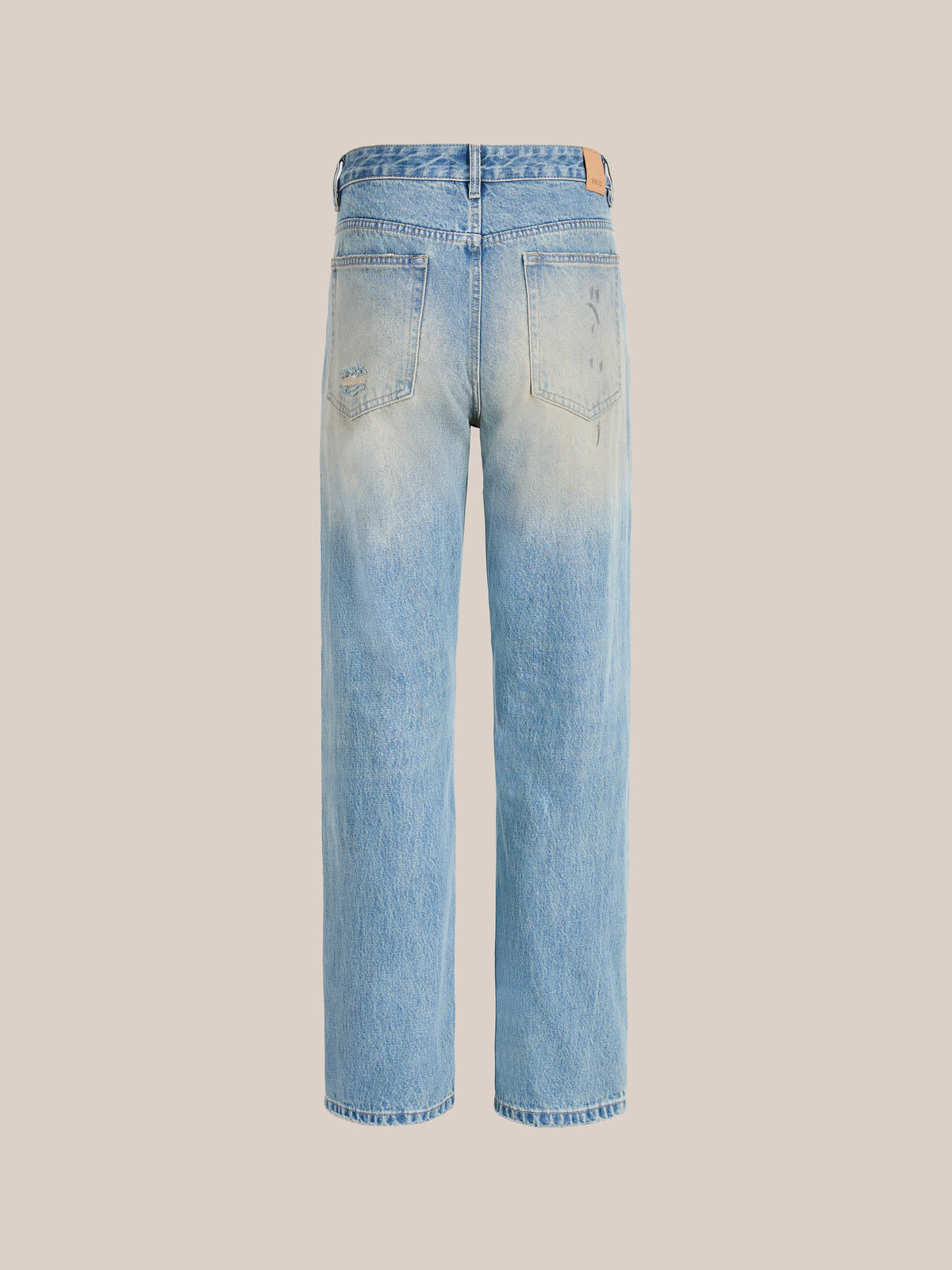 Leather Patch Jeans