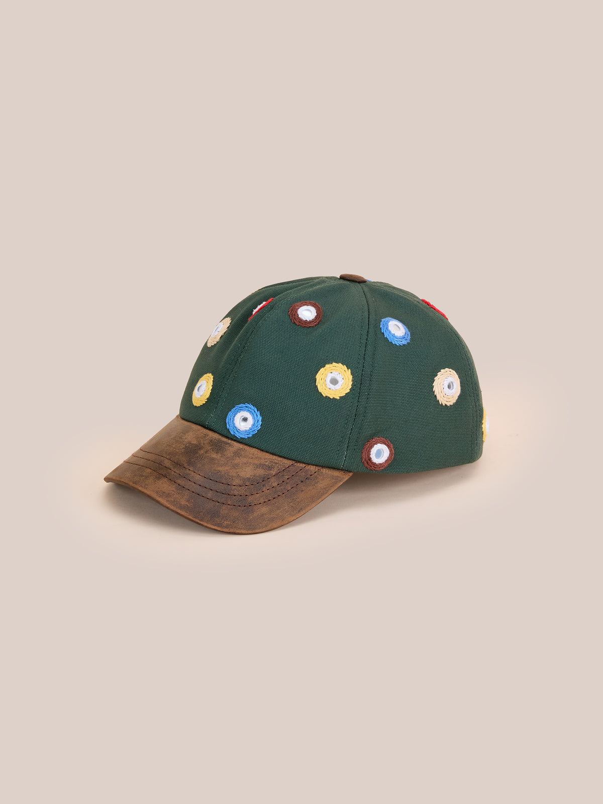 Mirror Hand Embroidered Cap